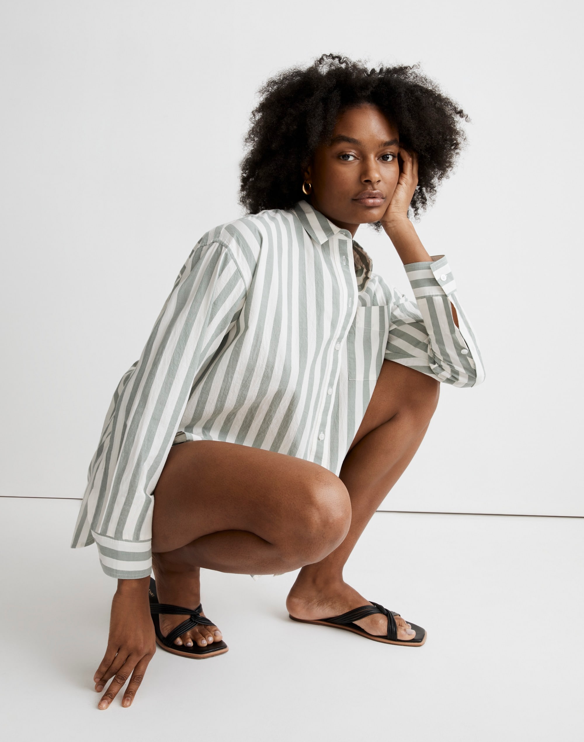 Signature Poplin Oversized Shirt