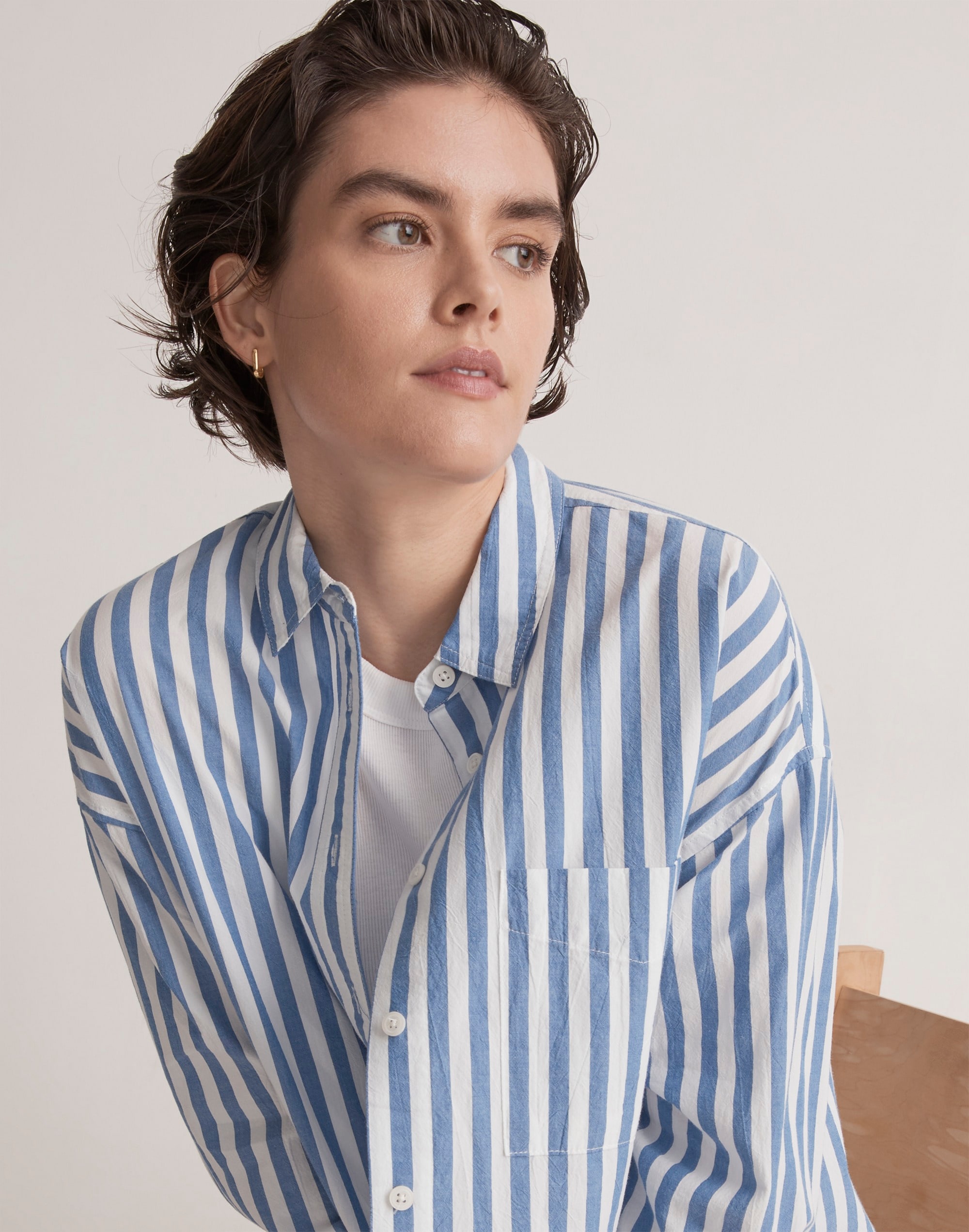 Signature Poplin Oversized Shirt