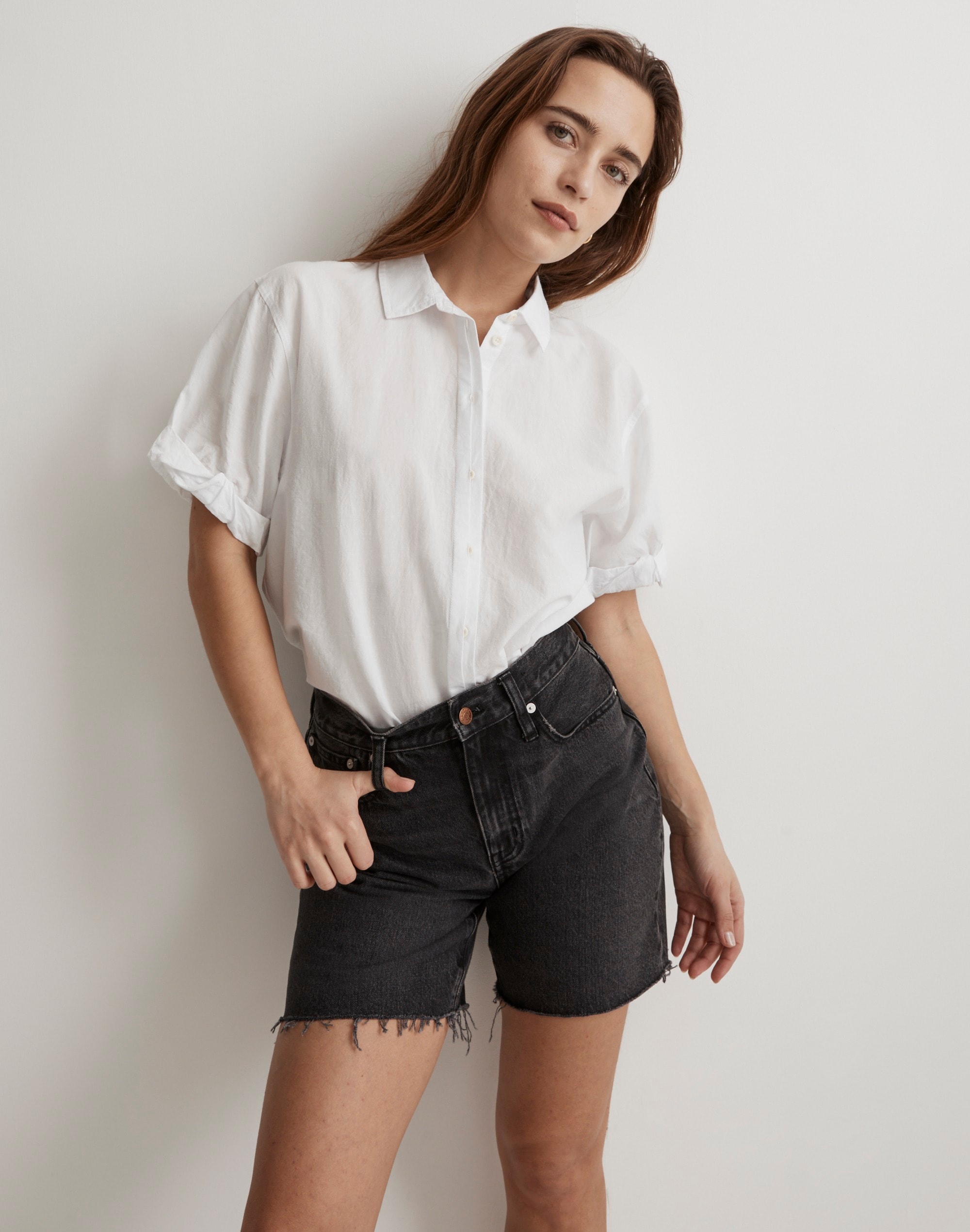 Cotton-Blend Slim Central Shirt