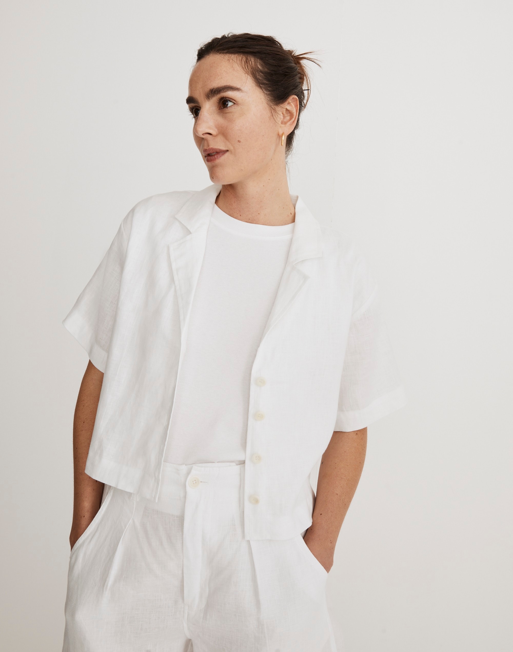100% linen resort shirt