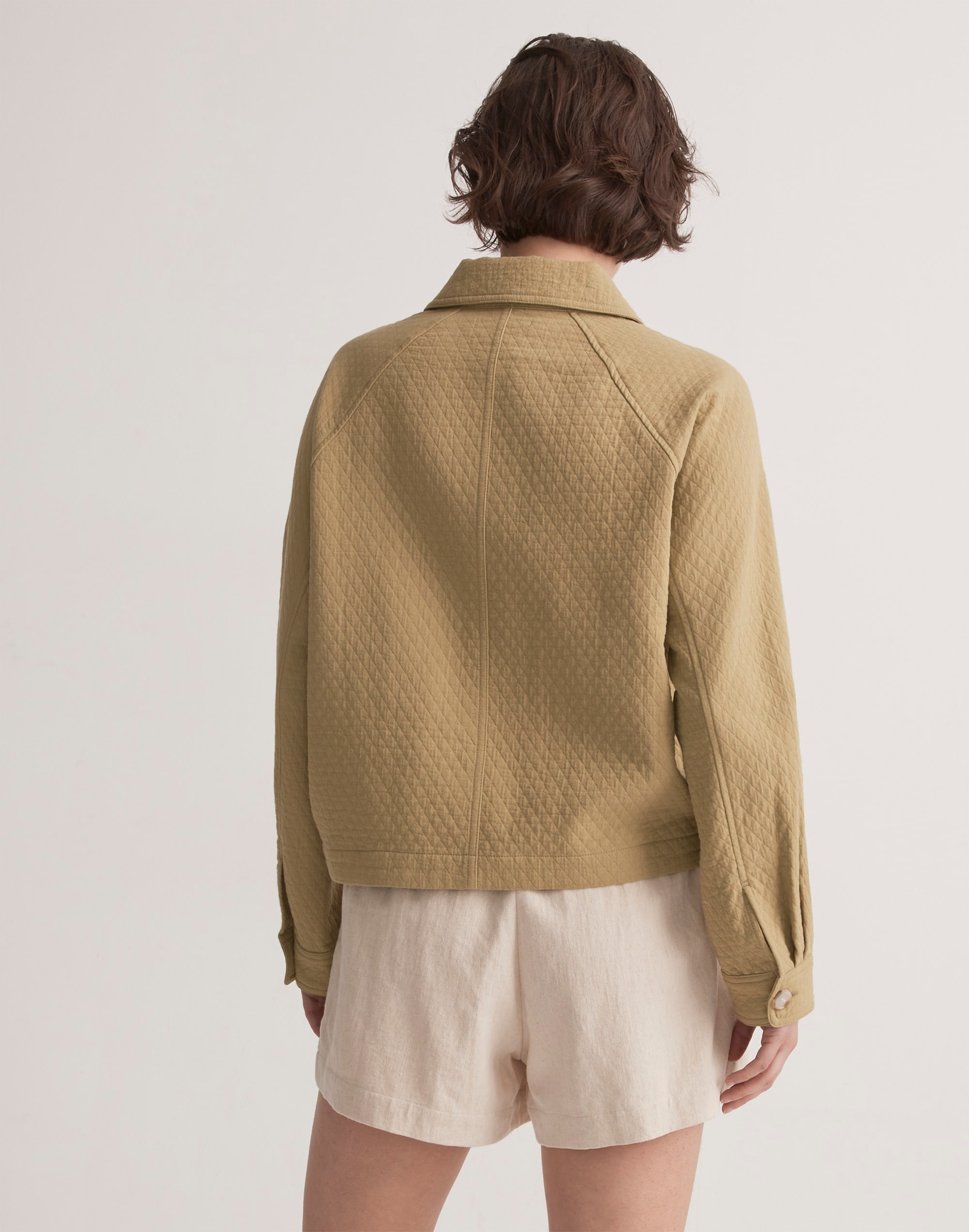 Quilted Crop Shirt-Jacket