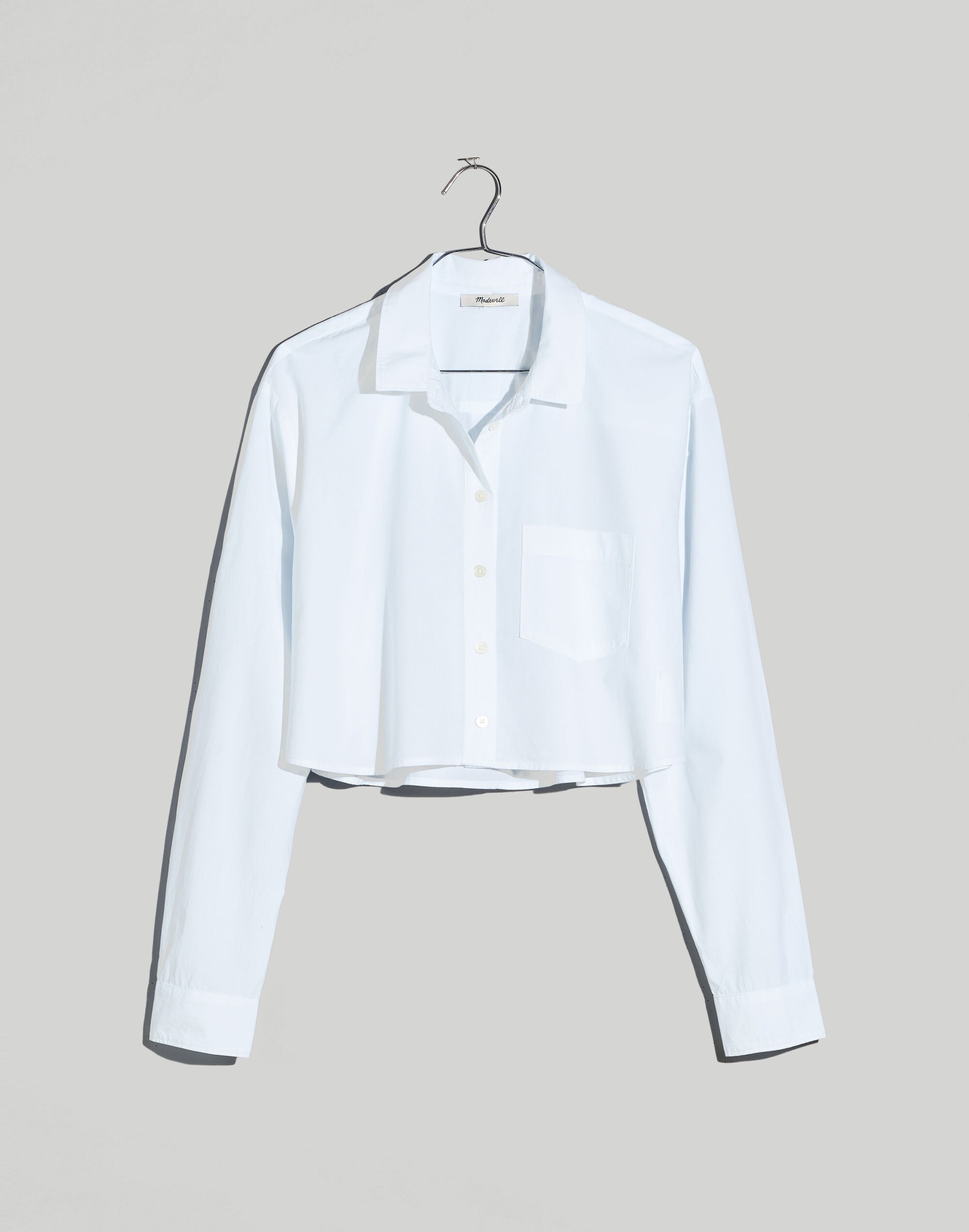 Poplin Oversized Supercrop Ex-Boyfriend Shirt