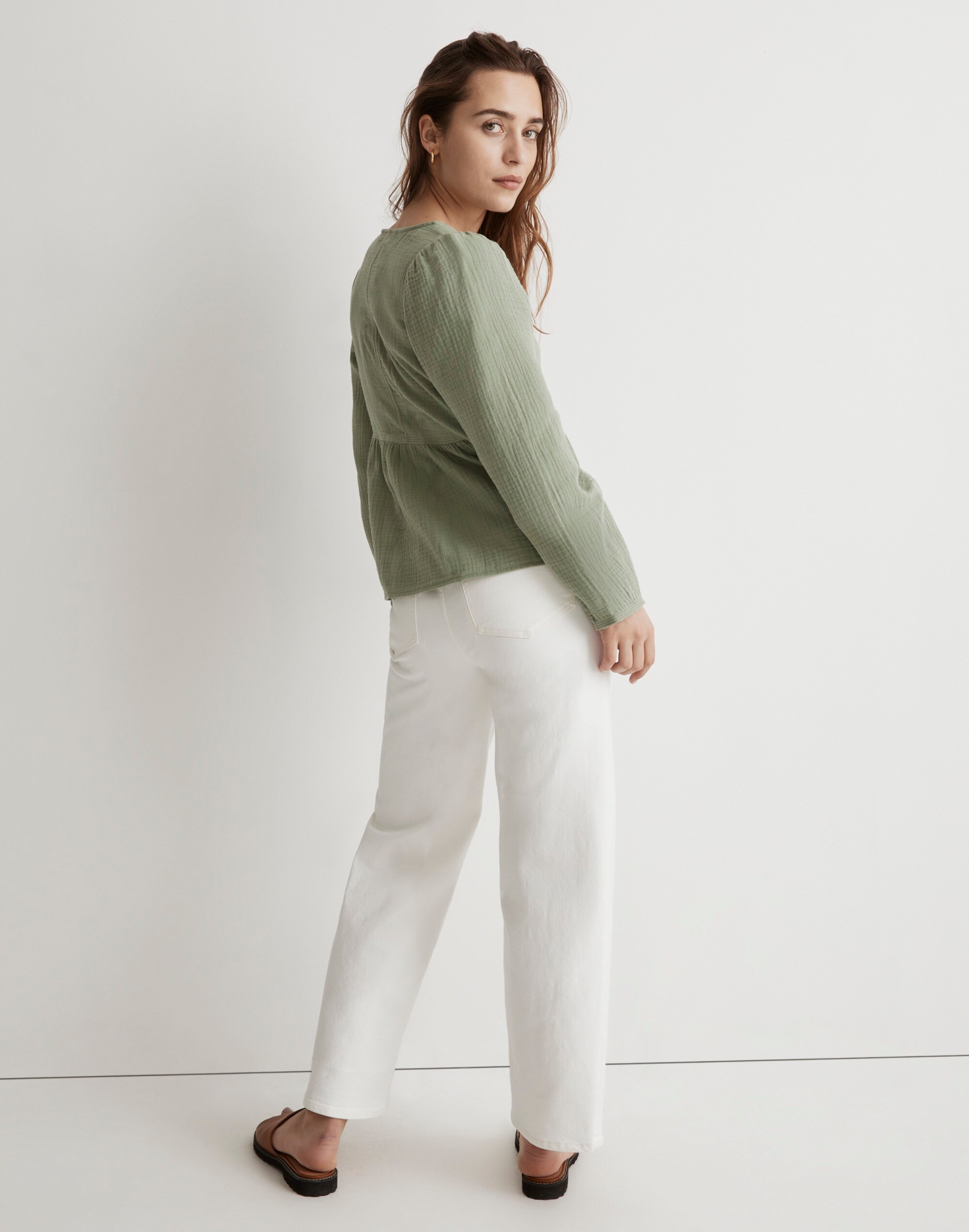 Lightspun Peasant Top