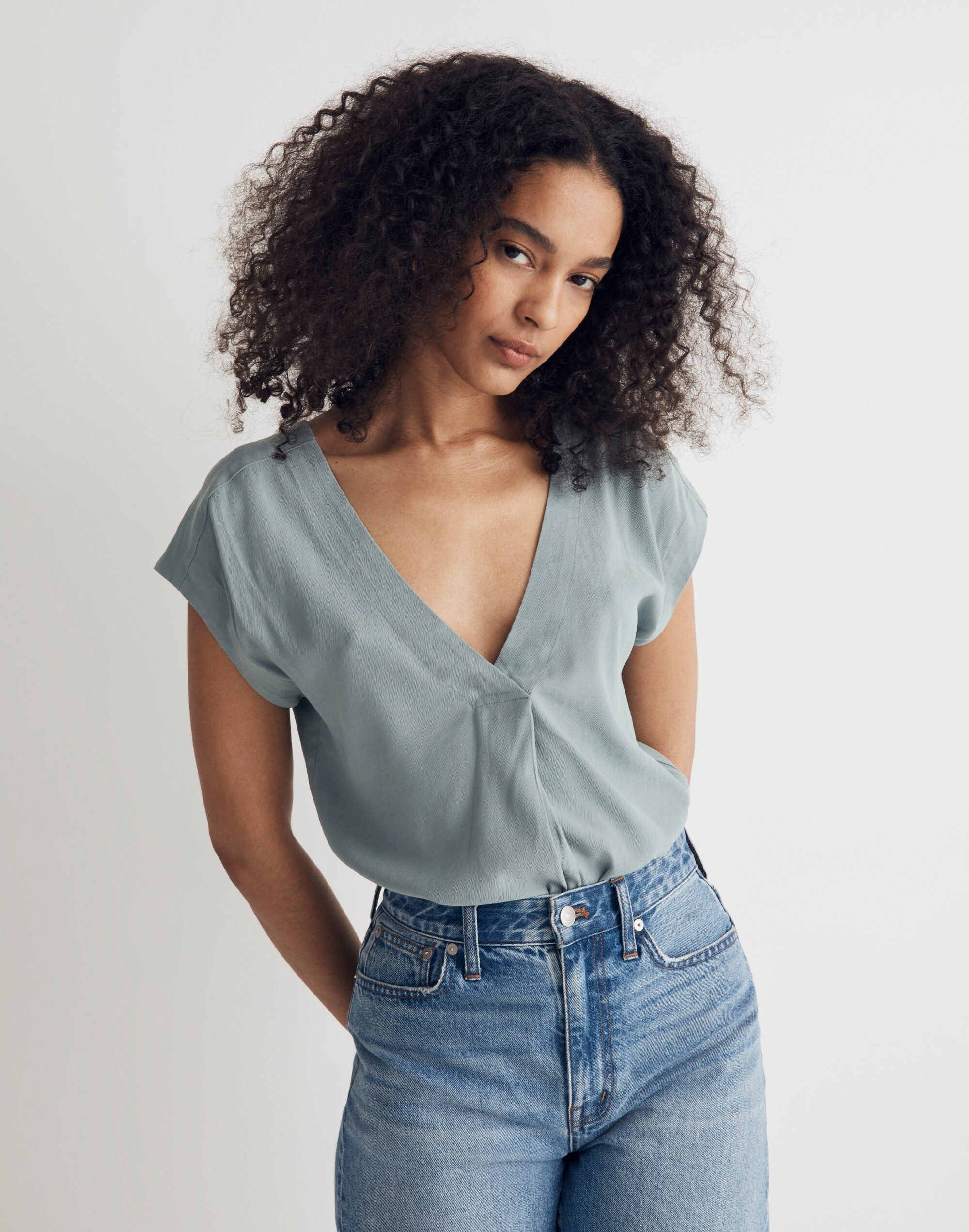 Lusterweave V-Neck Top