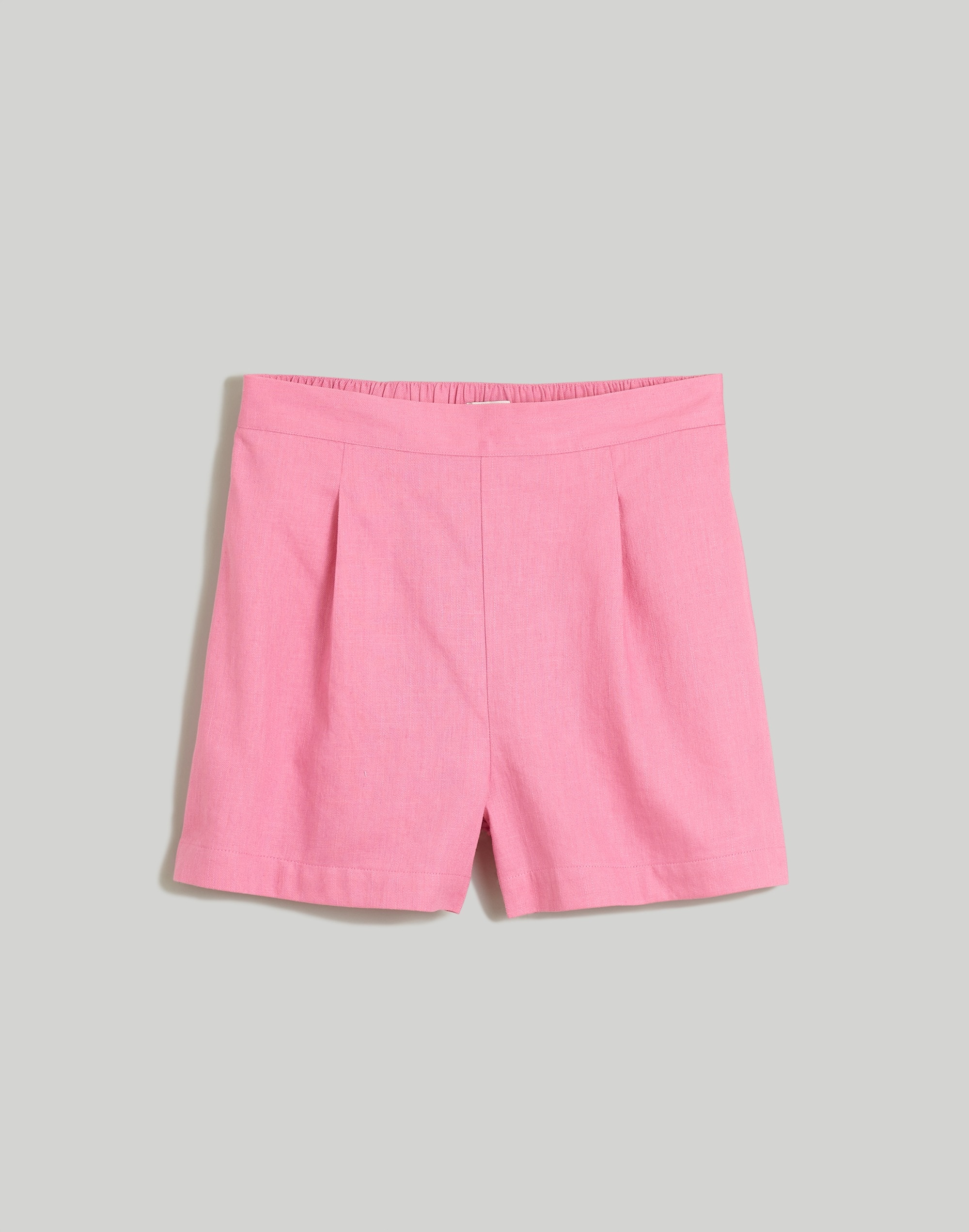 Clean Pull-On Shorts in Linen-Cotton