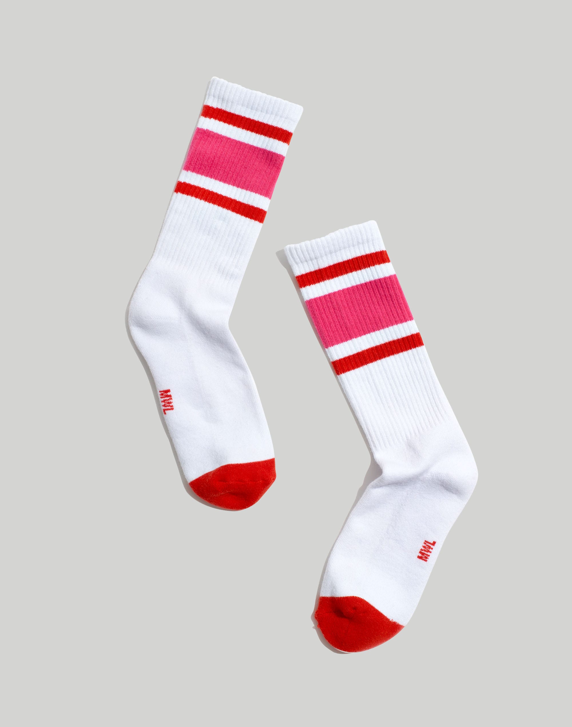 mwl cloudlift athletic stripe crew socks