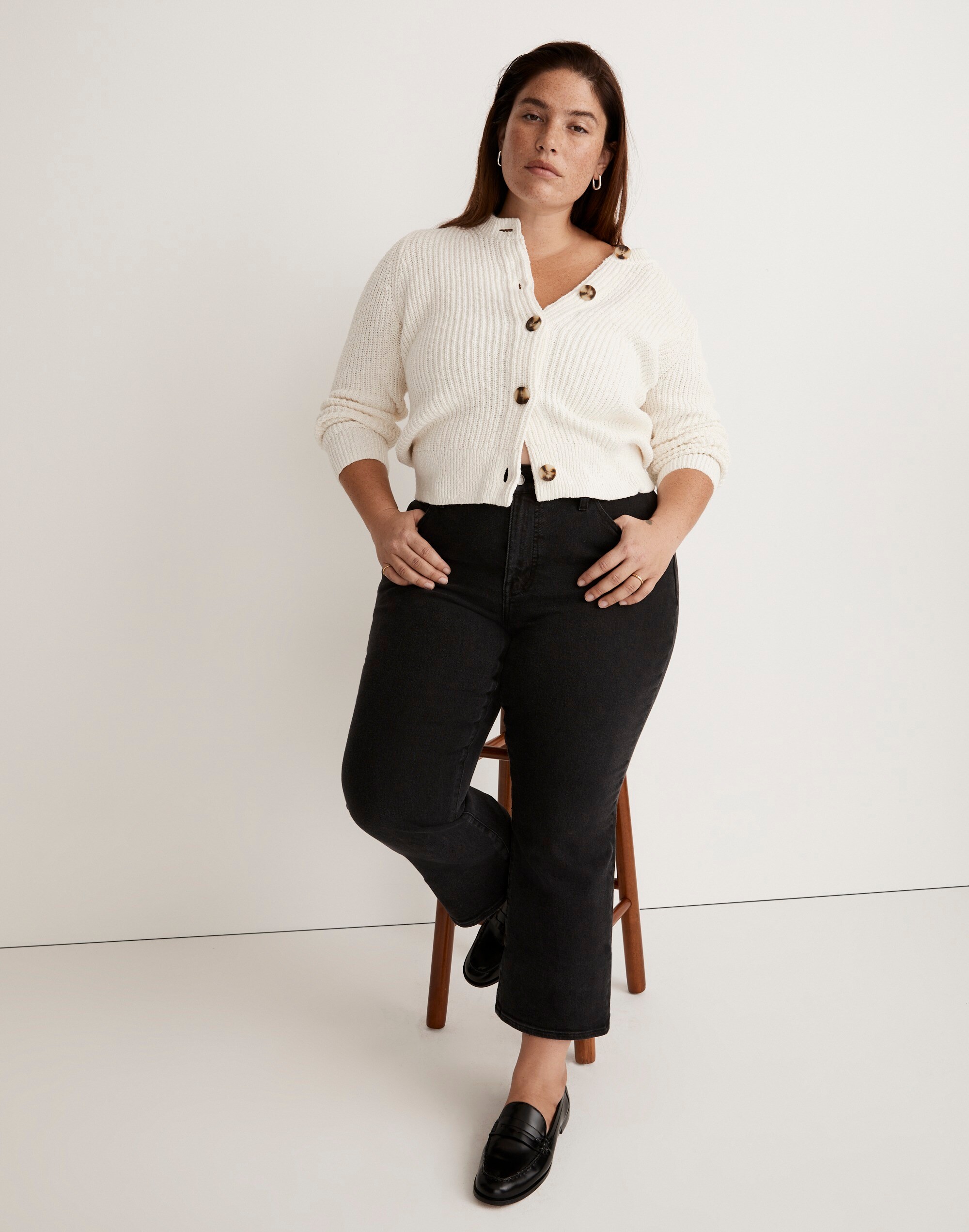 Plus Kick Out Crop Jeans