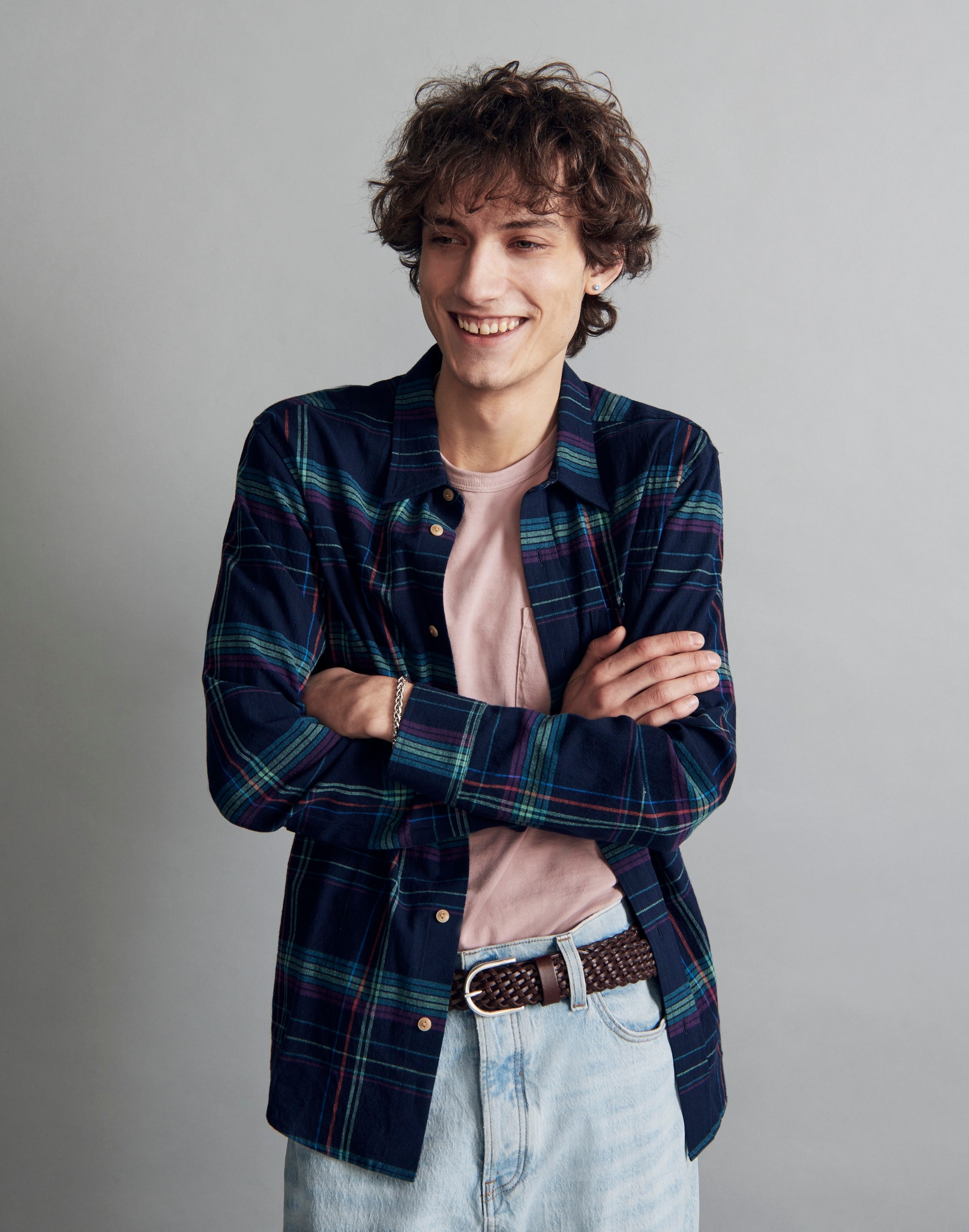 Crinkle Cotton Perfect Long-Sleeve Shirt