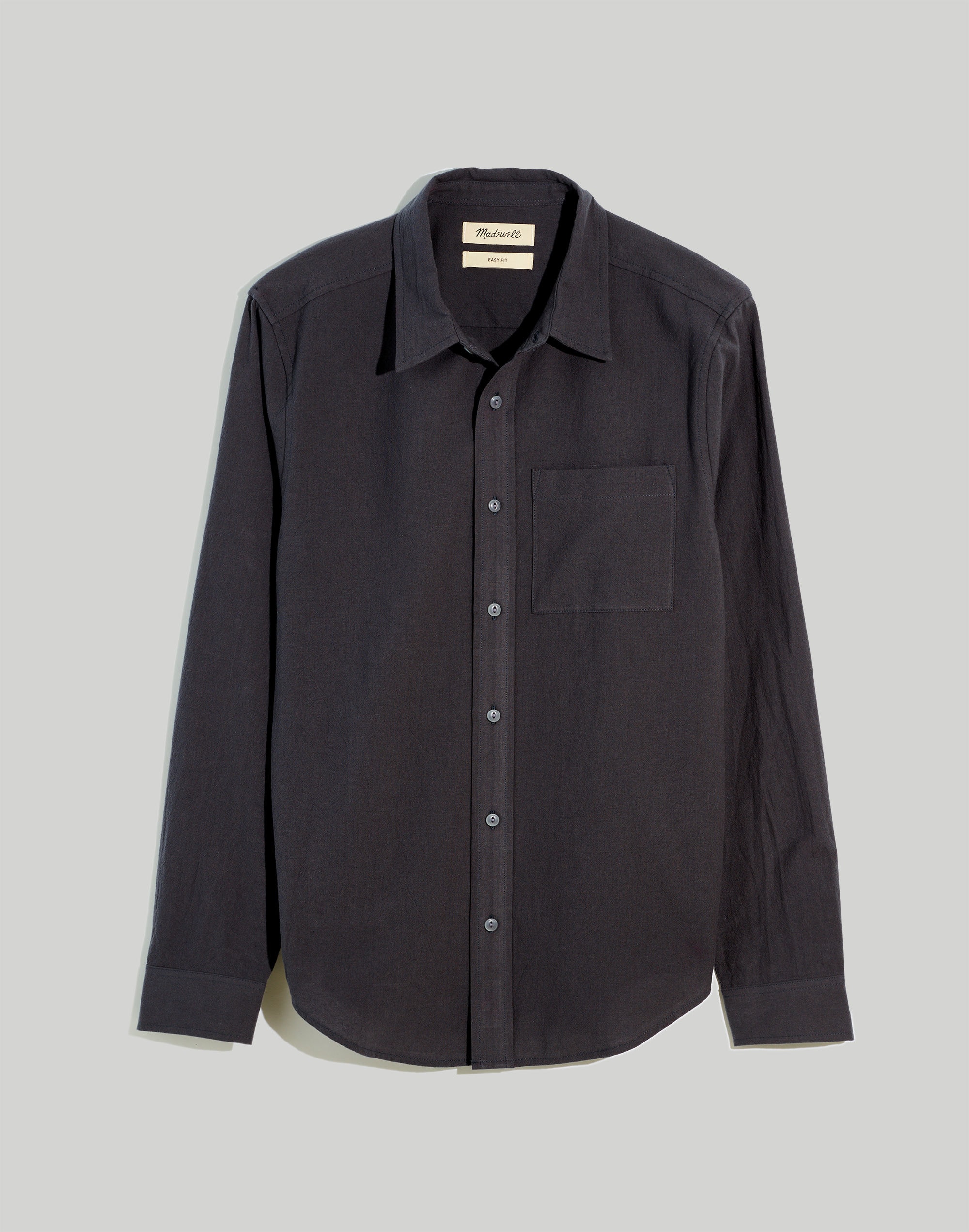 Crinkle Cotton Perfect Long-Sleeve Shirt