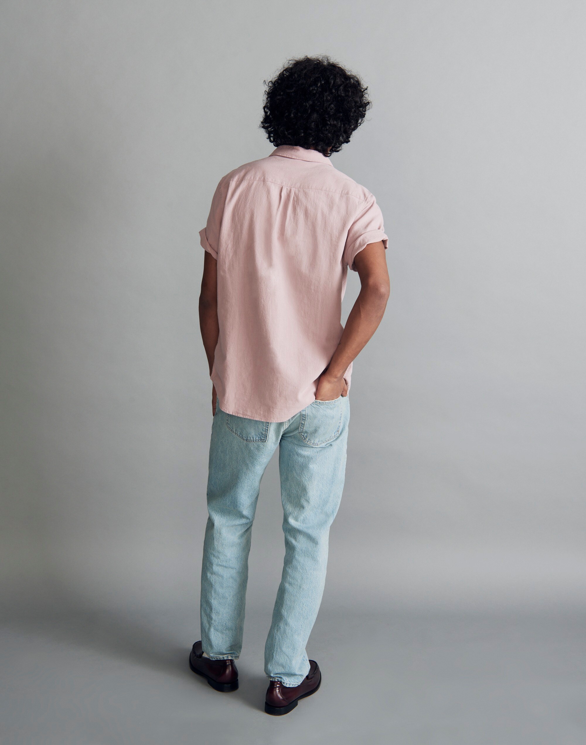 Crinkle Cotton Perfect Short-Sleeve Shirt