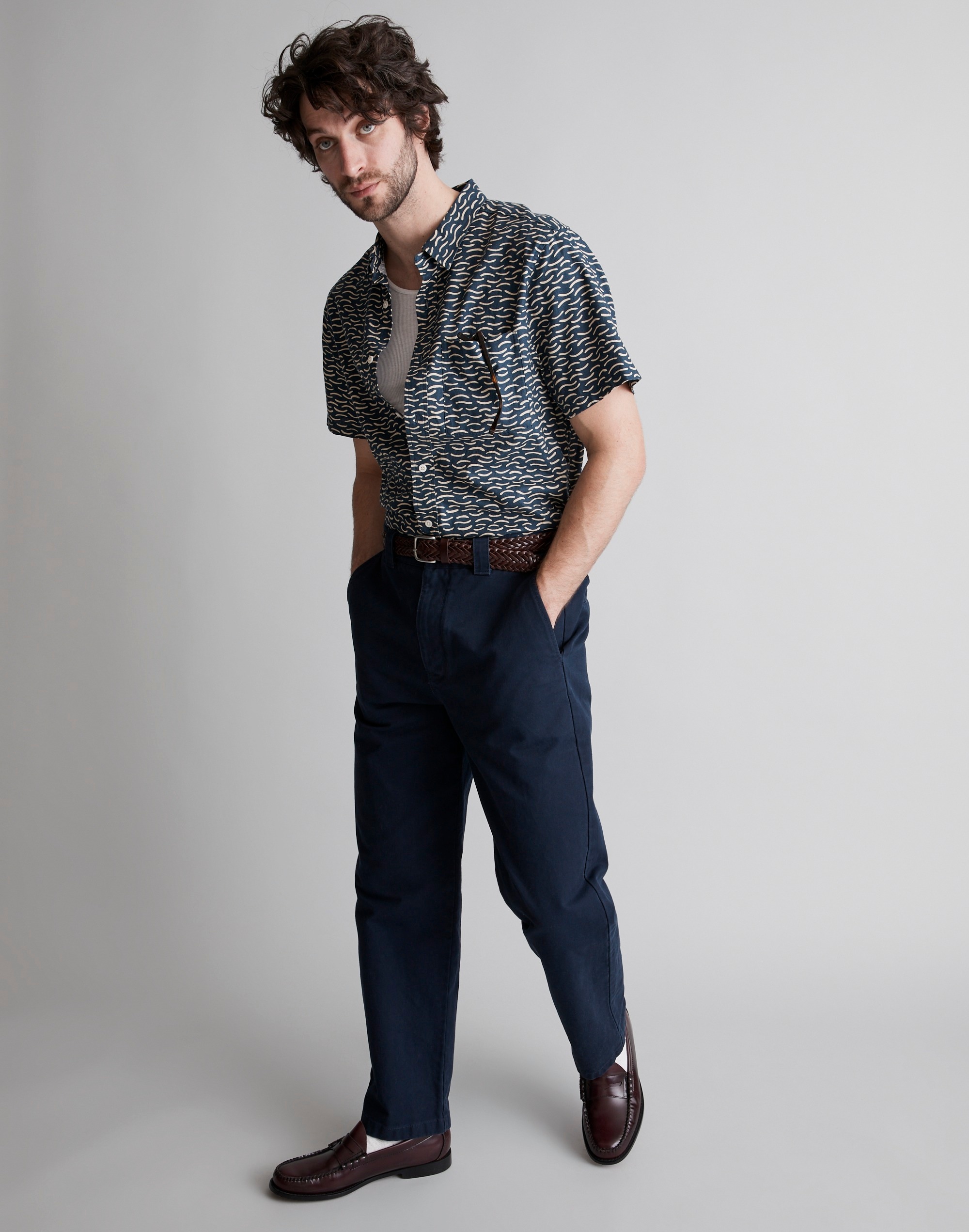 Hemp-Cotton Perfect Short-Sleeve Shirt