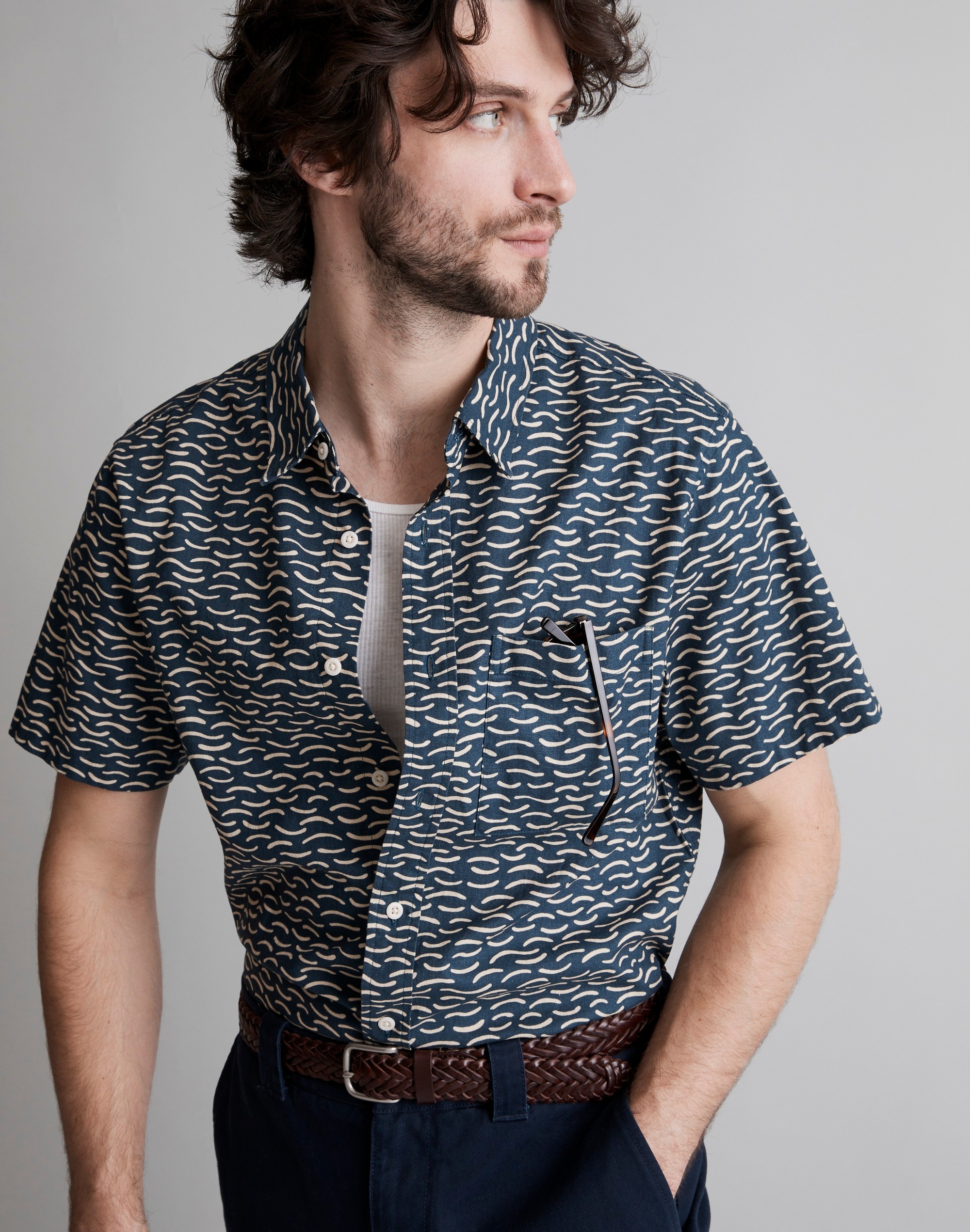 Hemp-Cotton Perfect Short-Sleeve Shirt