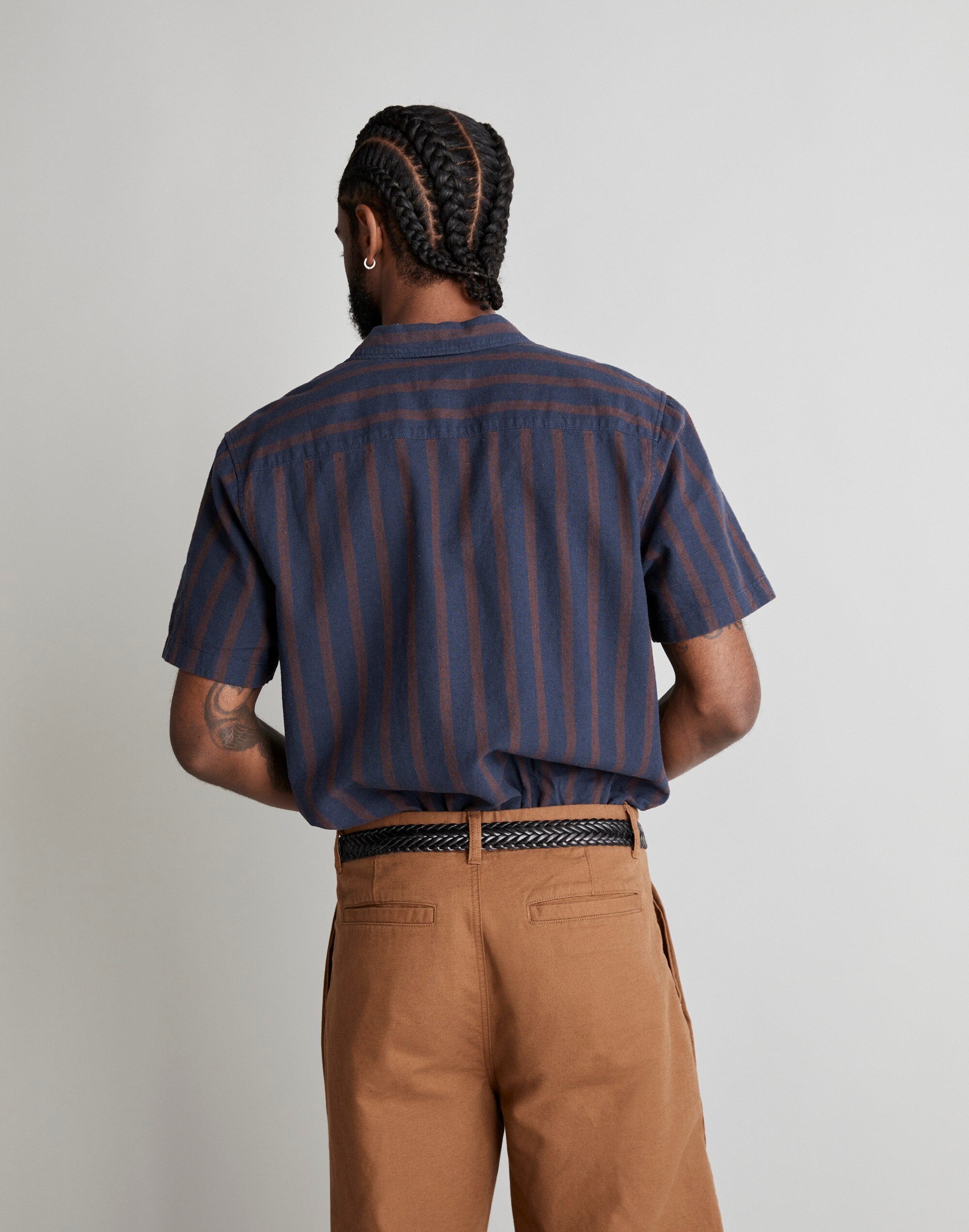 Hemp-Cotton Easy Short-Sleeve Shirt