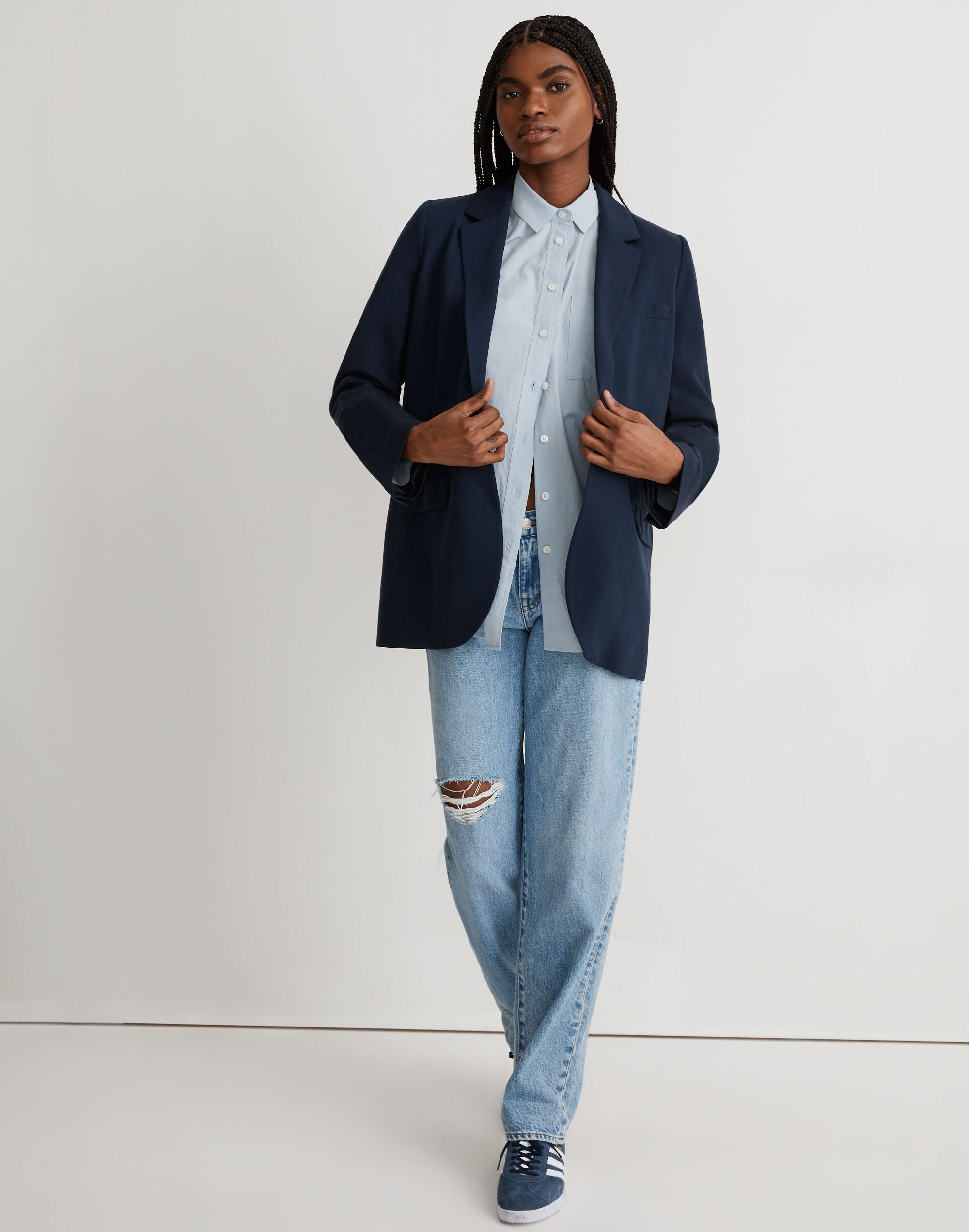 The Larsen Blazer in Drapeweave in null image 4