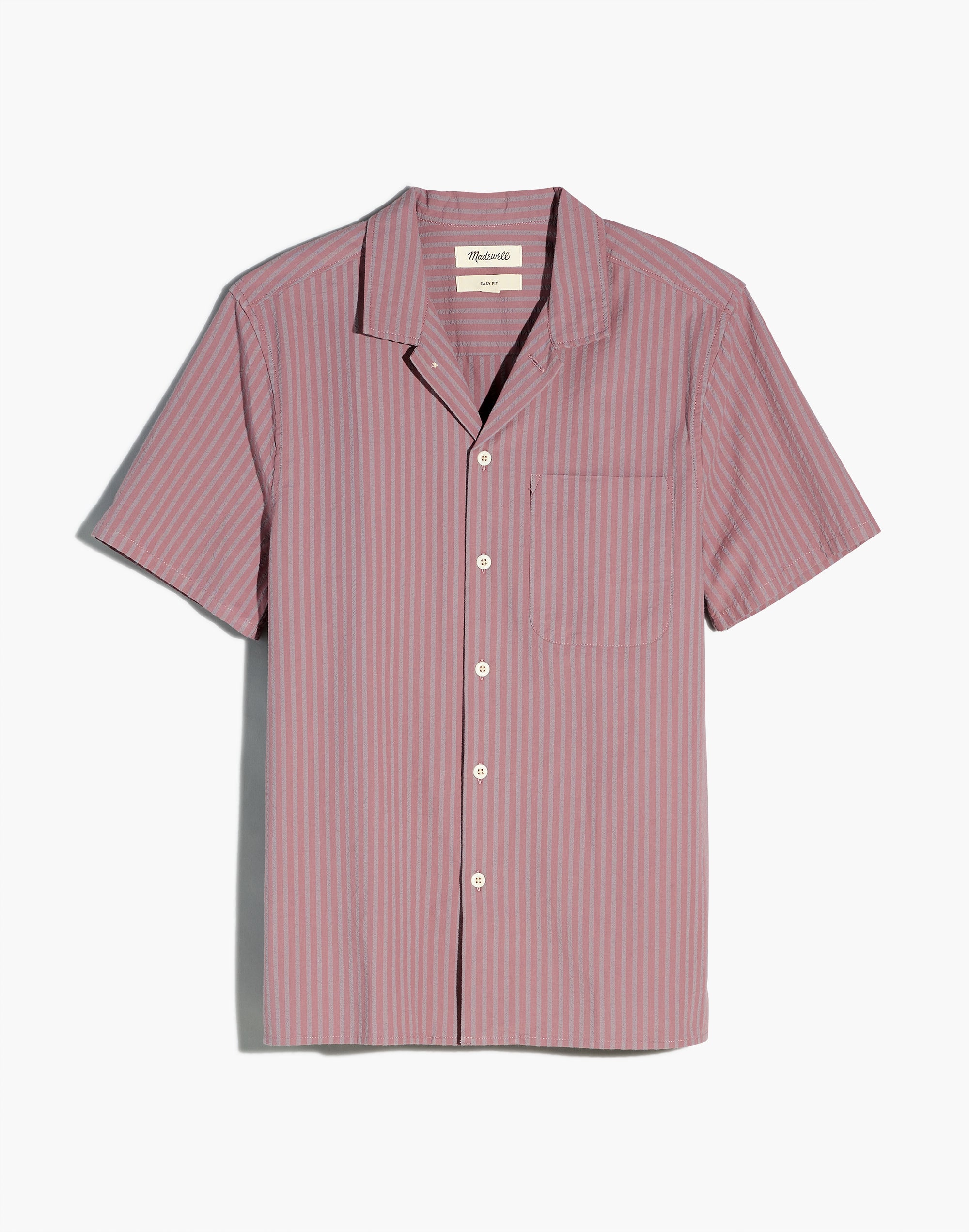 Seersucker Easy Short-Sleeve Shirt