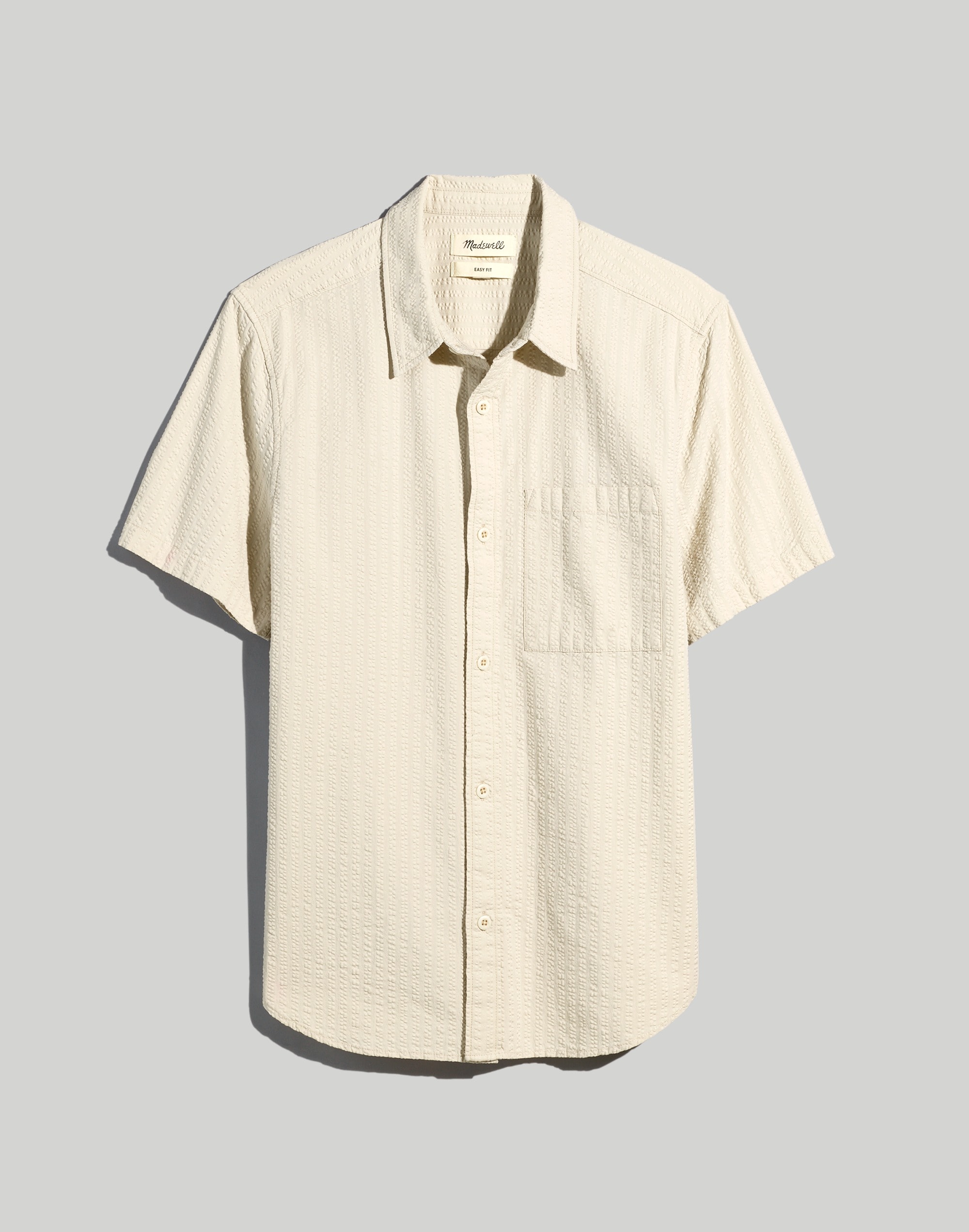 Seersucker Easy Short-Sleeve Shirt