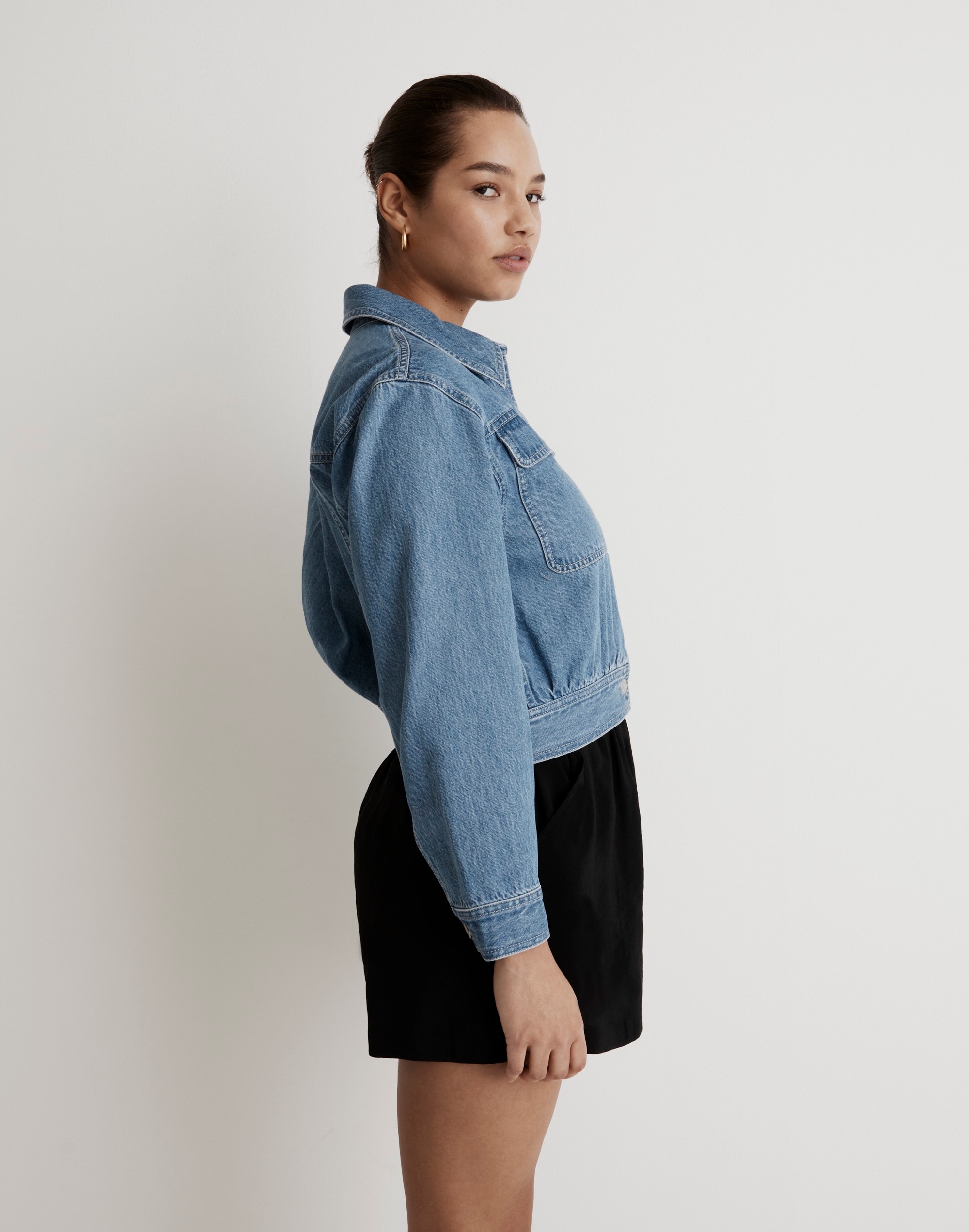 Crop Jean Jacket in Dursett Wash