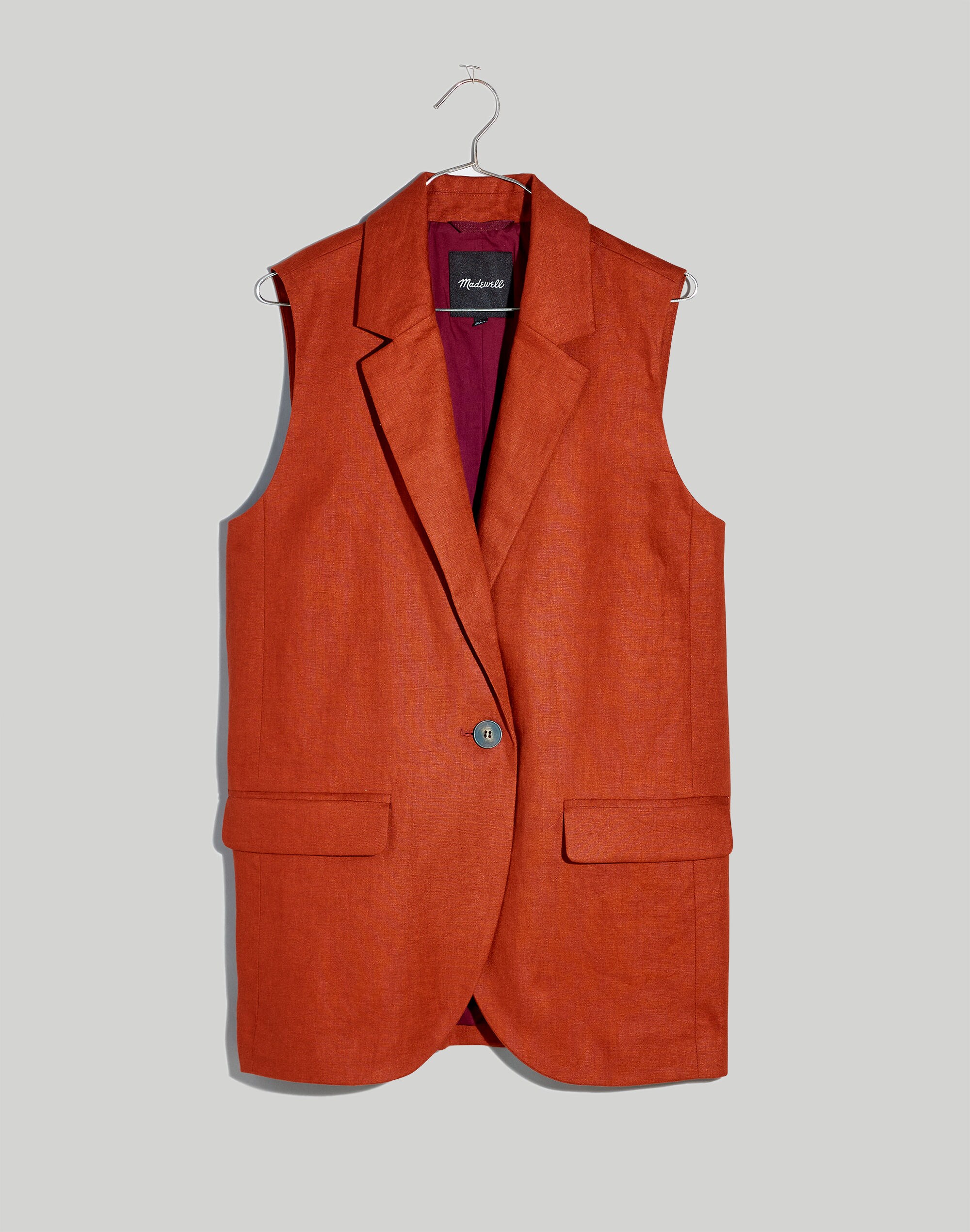 The Larsen Vest in 100% Linen