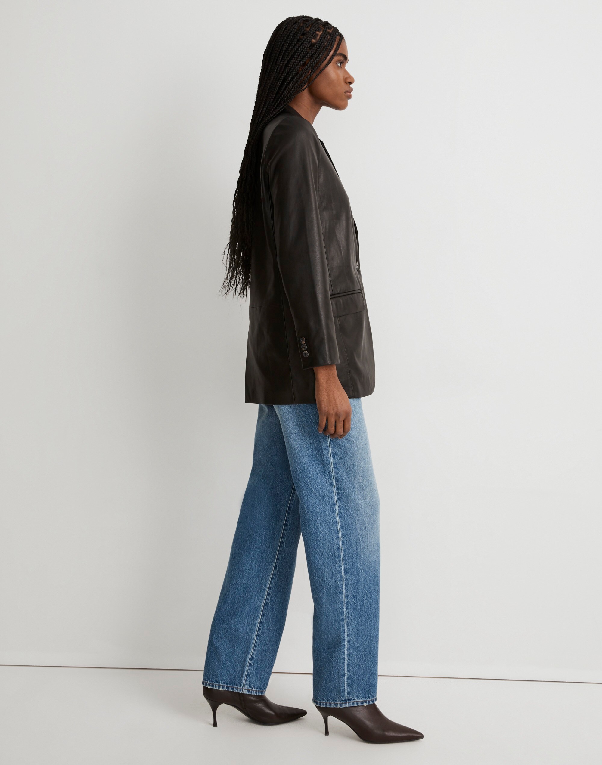 The Larsen Blazer in Leather