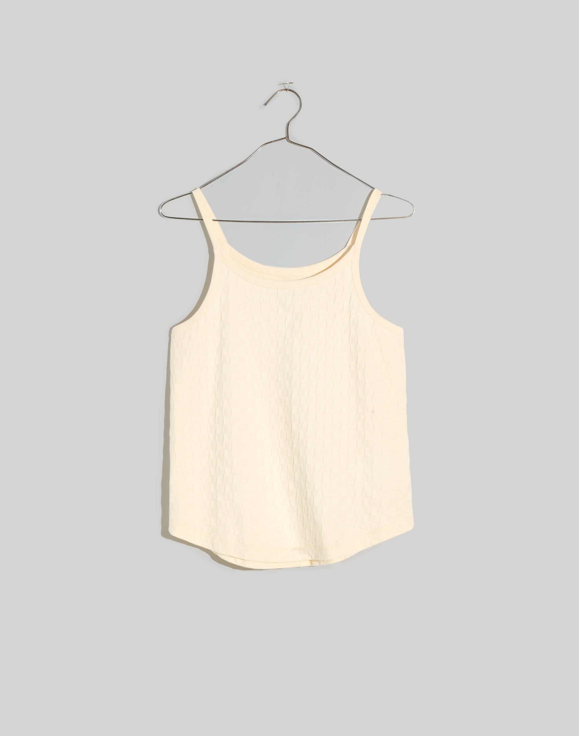 Cami Tank Top in Checkerboard Jacquard