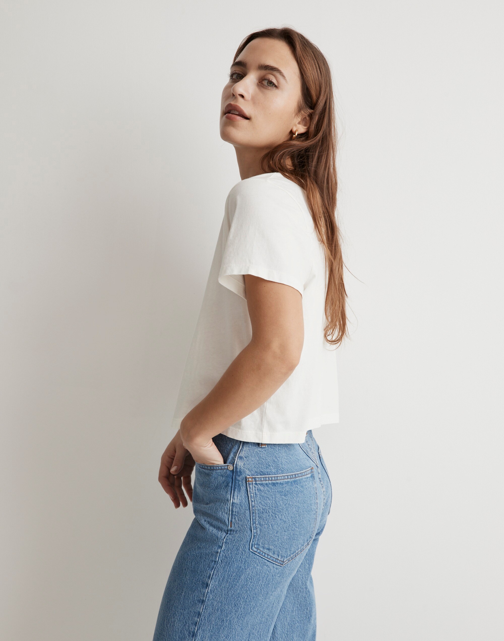 Madewell x Kate Roebuck Echo Graphic Softfade Perfect Vintage Oversized Tee