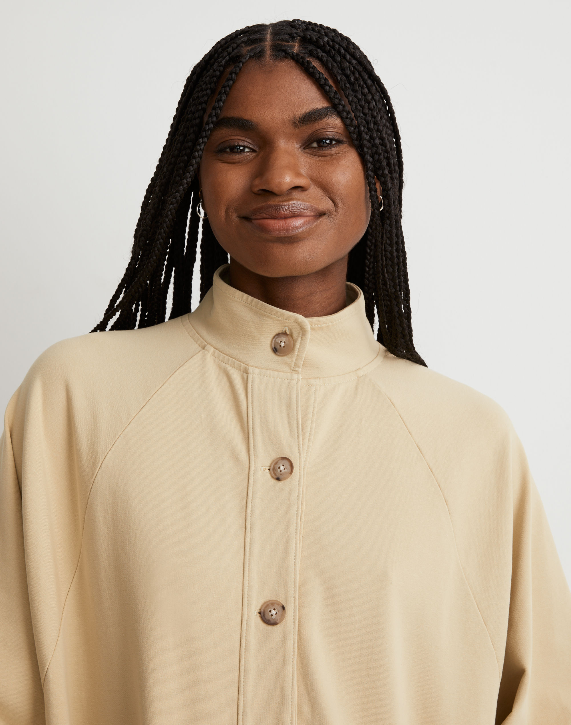 Structured Terry Longline Coat