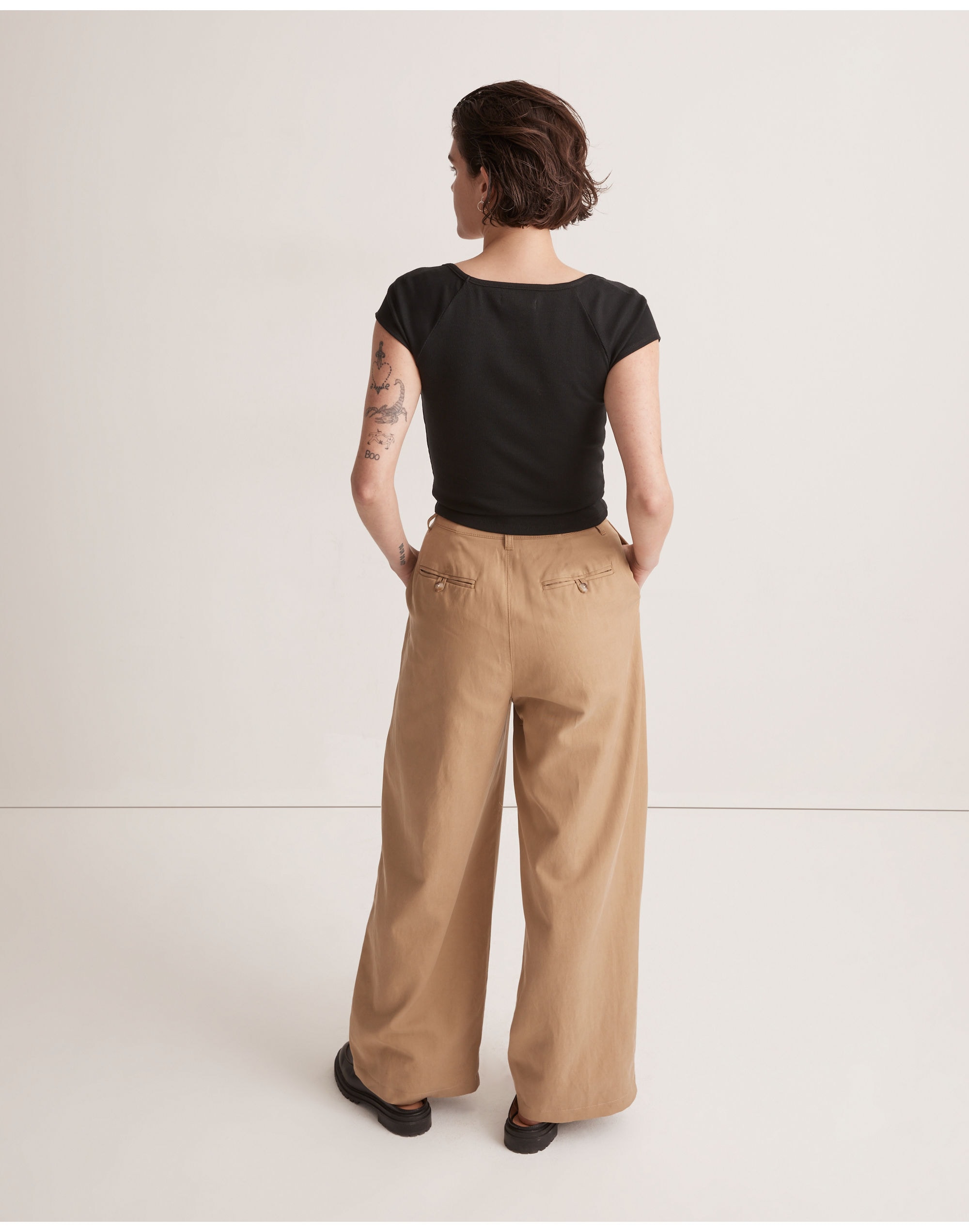 Supima&reg; Rib Square-Neck Tee