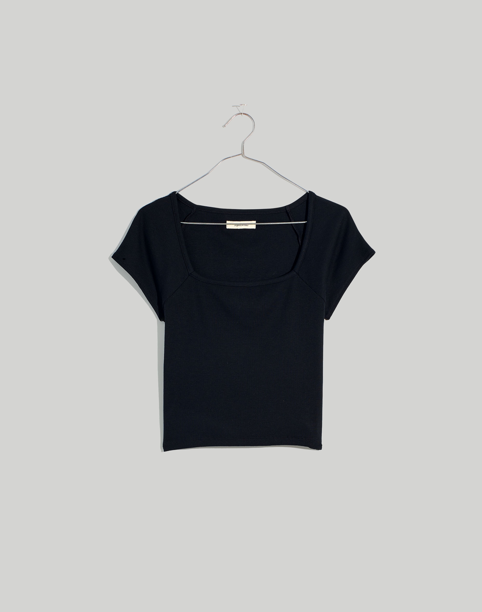 Supima&reg; Rib Square-Neck Tee
