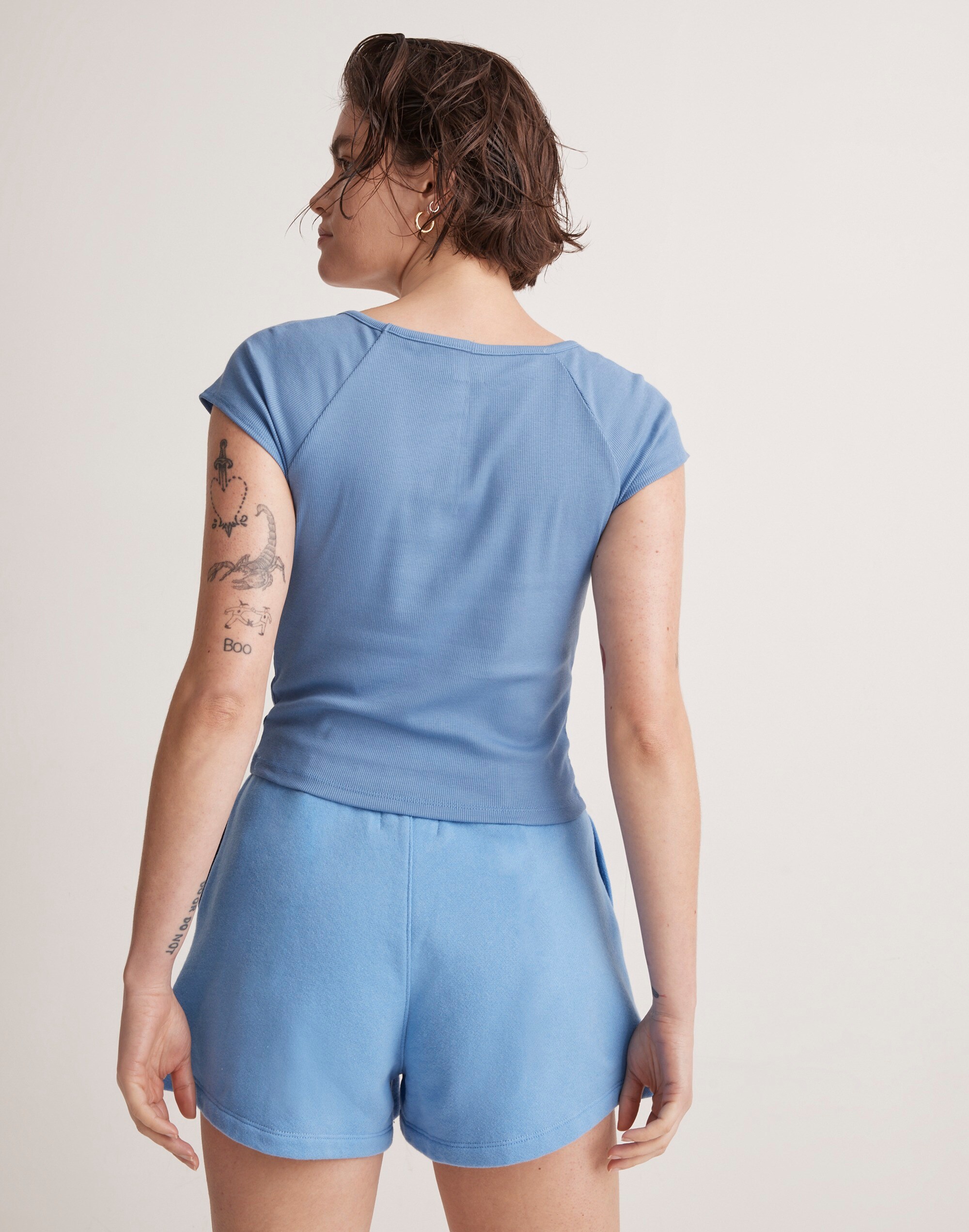 Supima&reg; Rib Square-Neck Tee