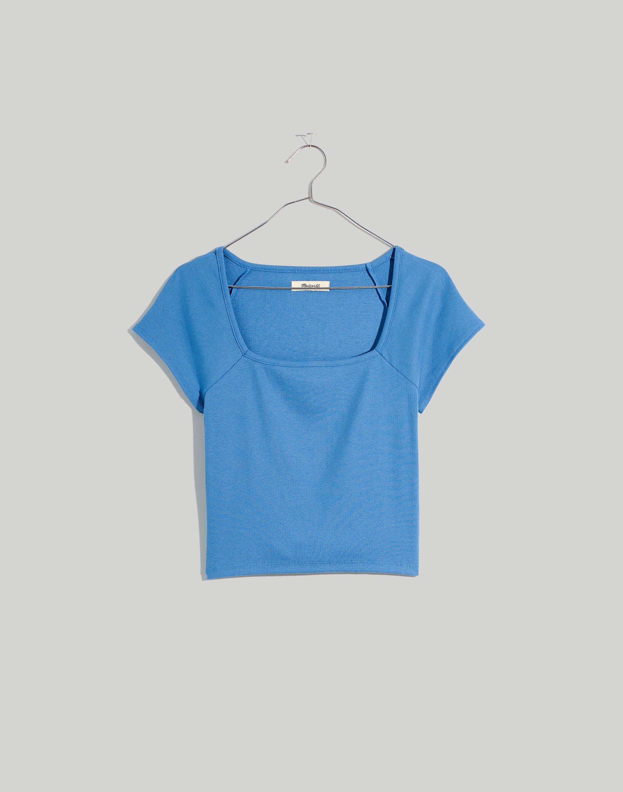 Supima&reg; Rib Square-Neck Tee