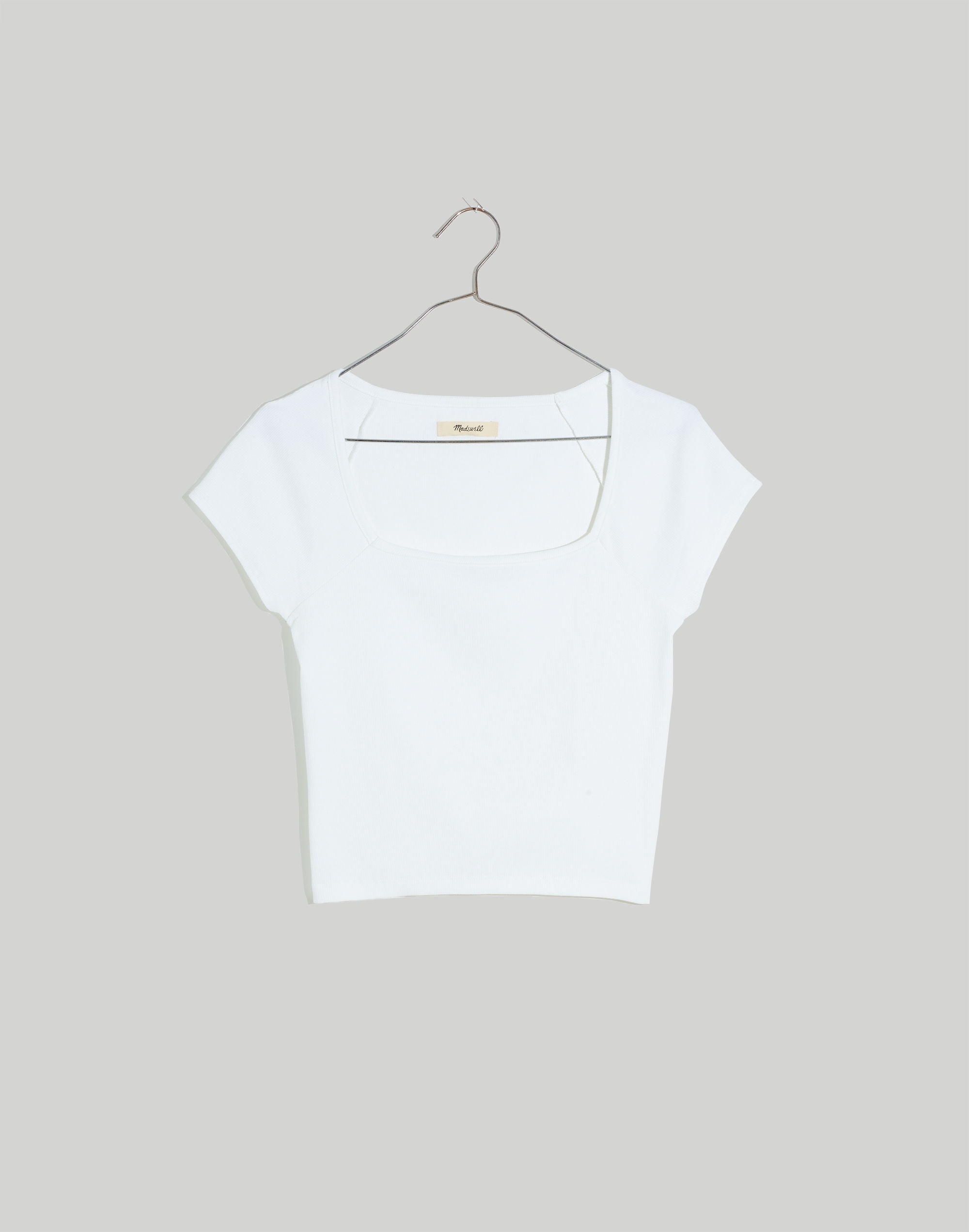 Supima&reg; Rib Square-Neck Tee