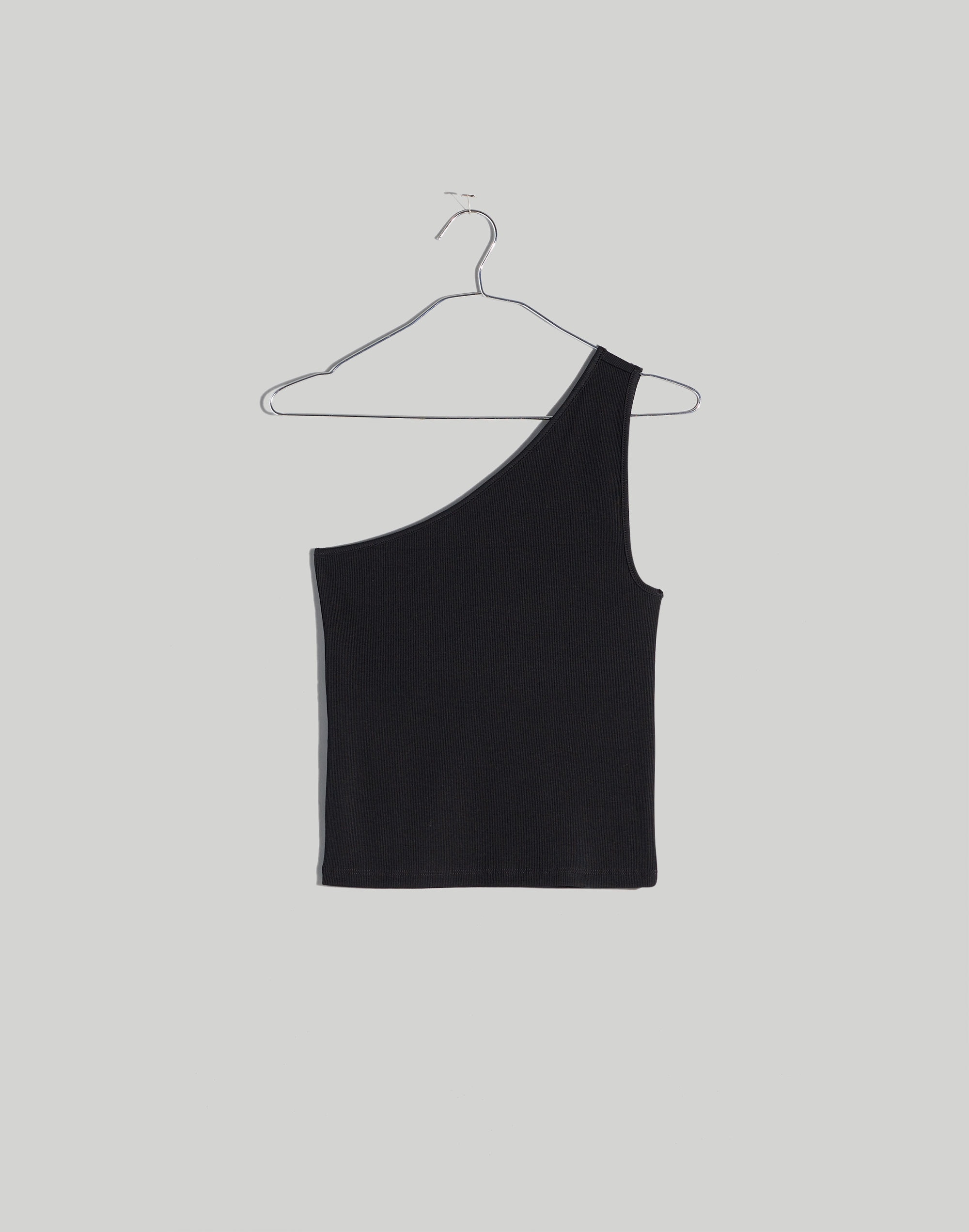 Supima&reg; Rib One-Shoulder Tank