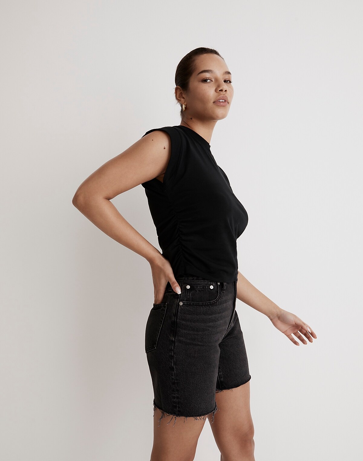 Side-Cinch Muscle Tee