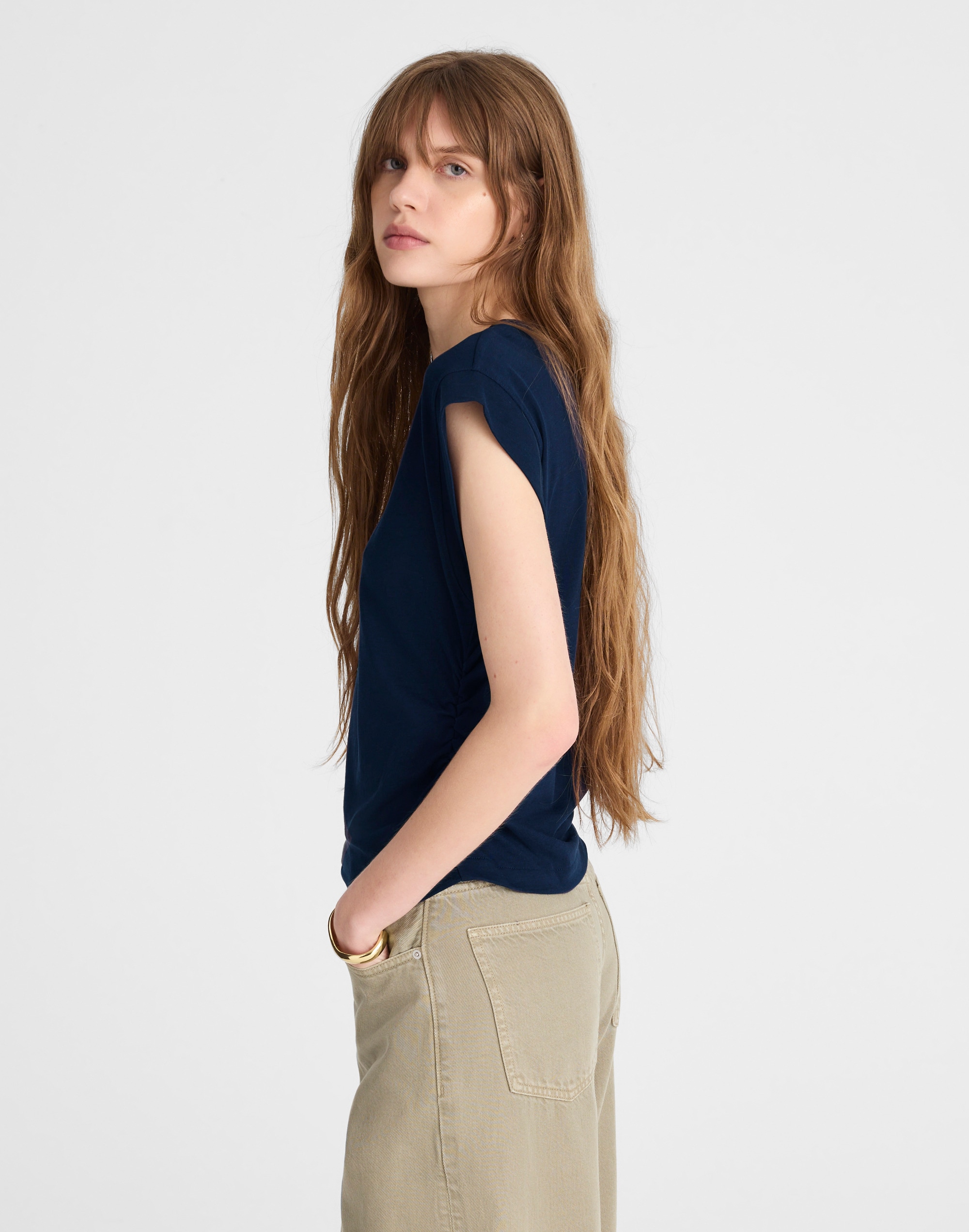 Side-Cinch Muscle Tee