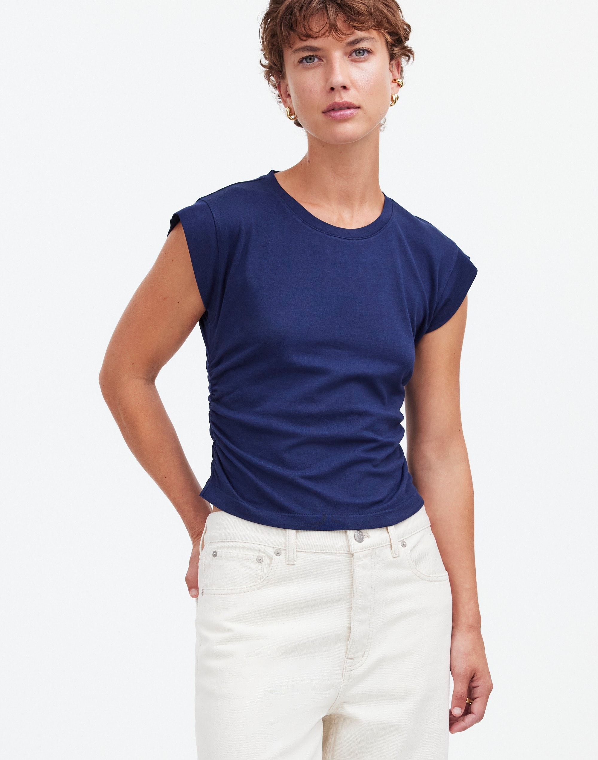 Side-Cinch Muscle Tee