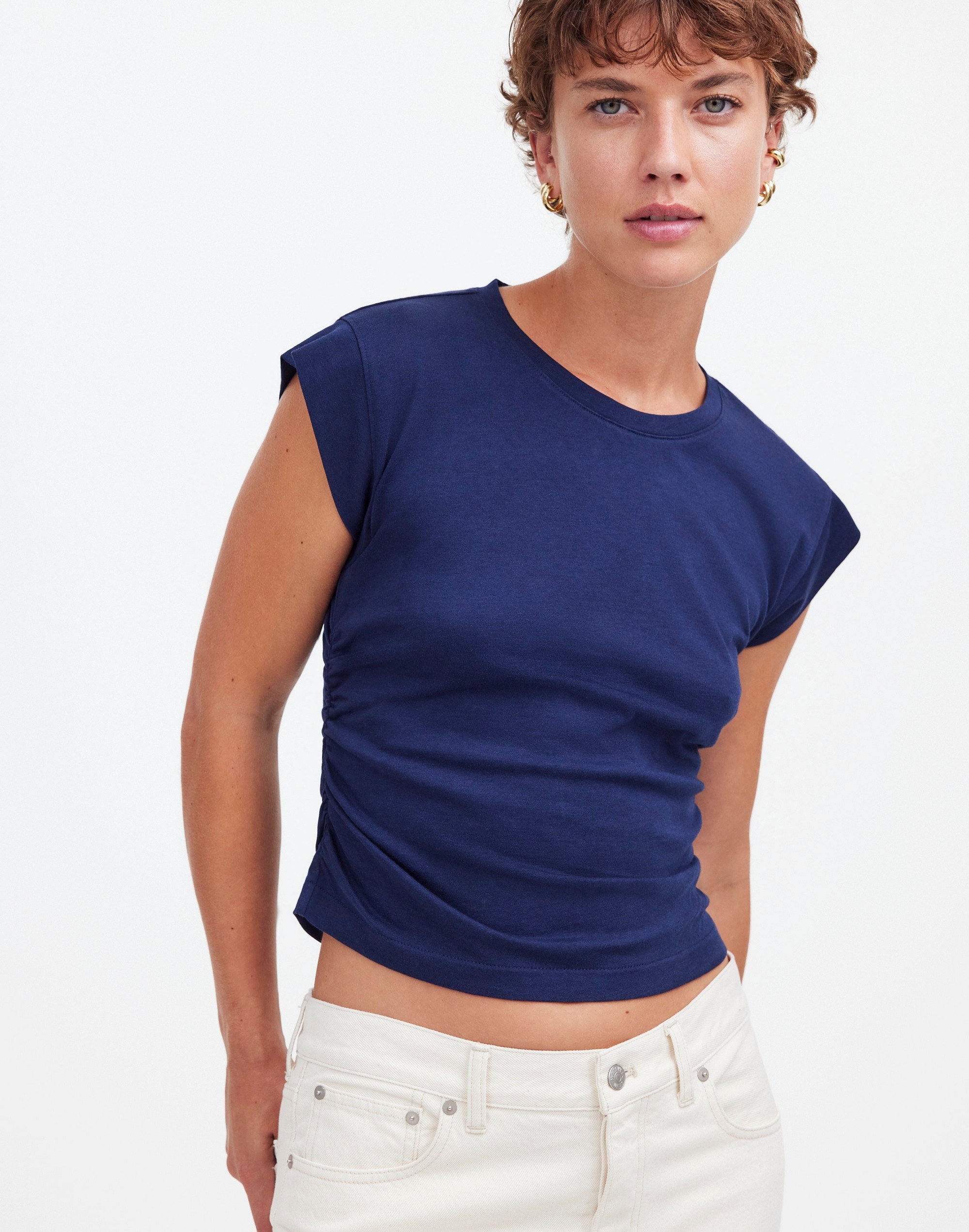 Side-Cinch Muscle Tee