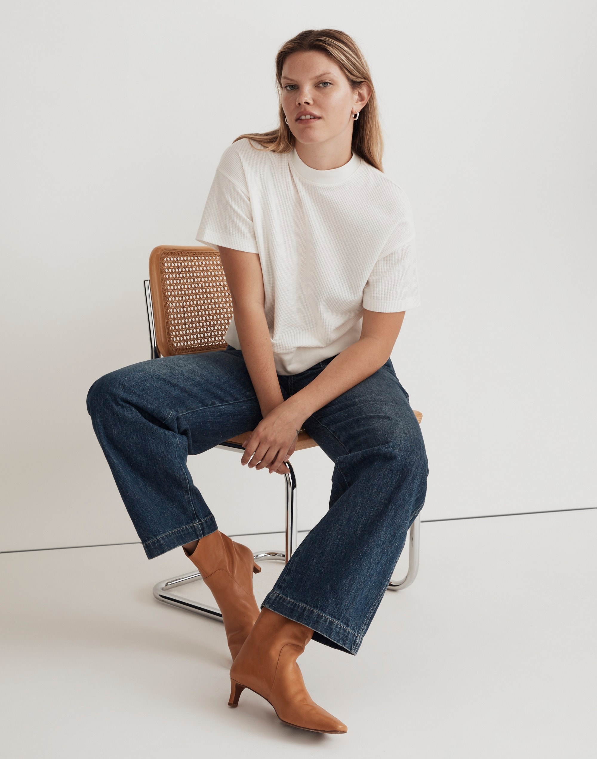 Waffle Mockneck Tee | Madewell