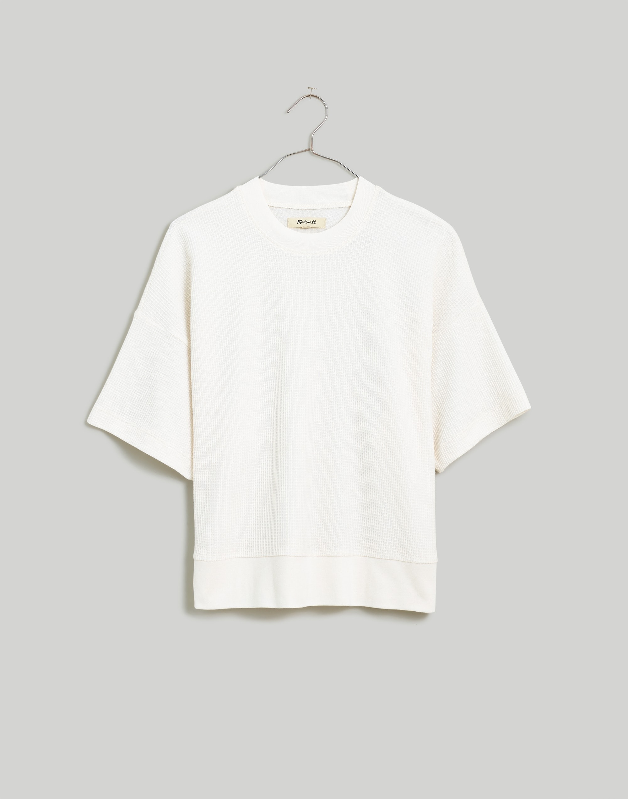 Waffle Mockneck Tee