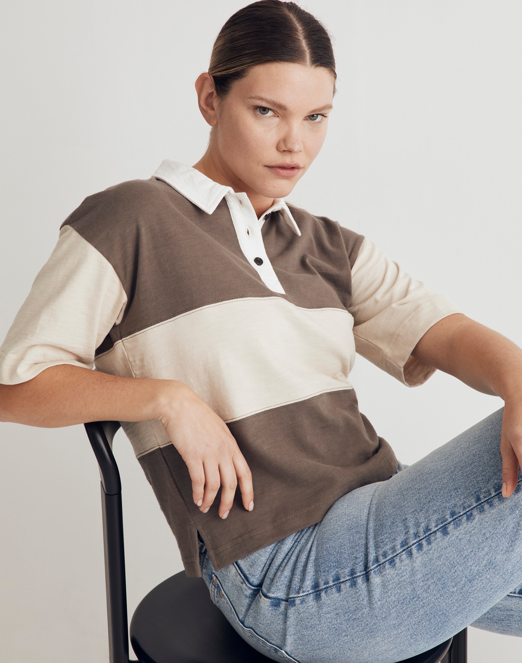 oversized polo shirt