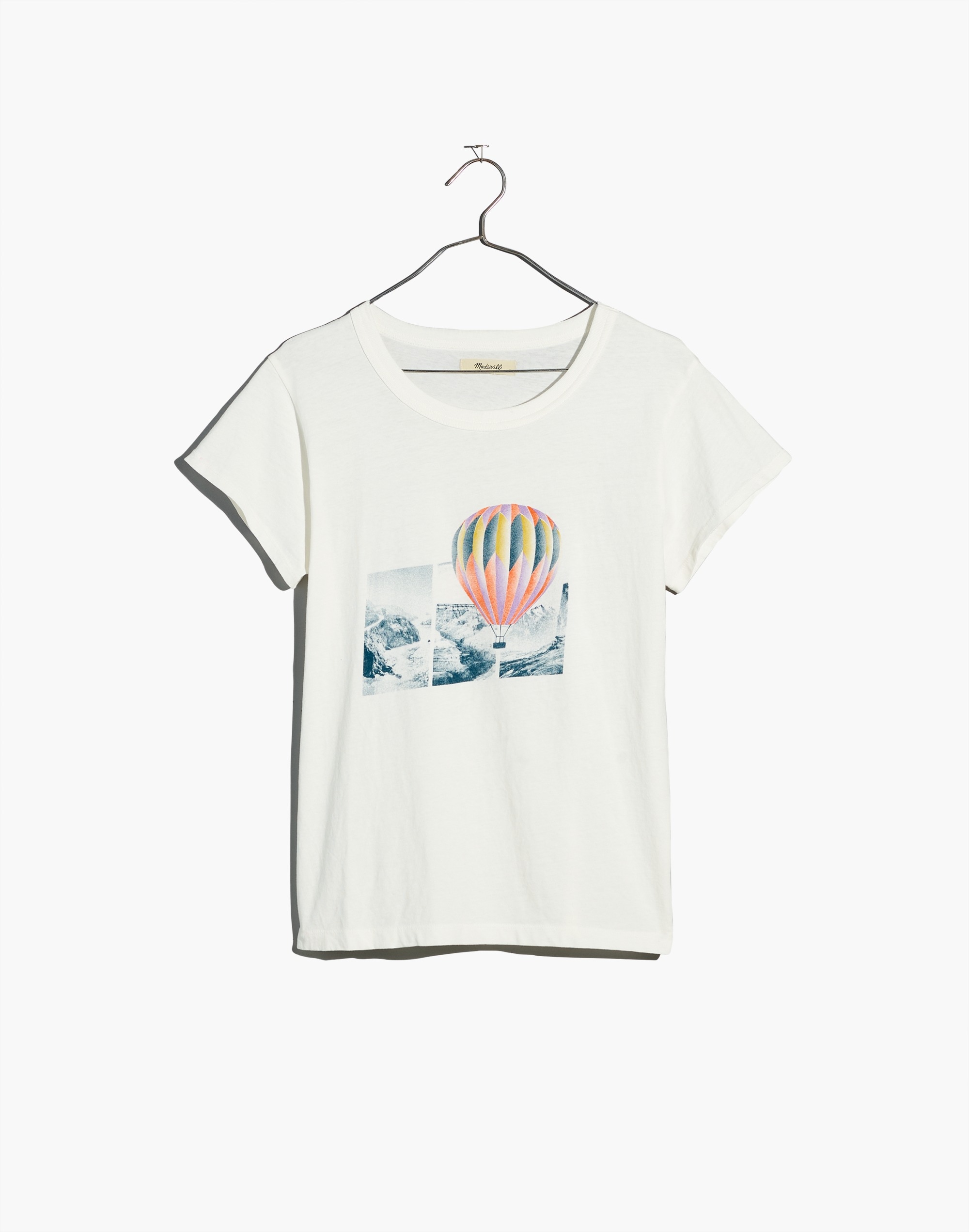 Hot Air Balloon Graphic Perfect Vintage Tee