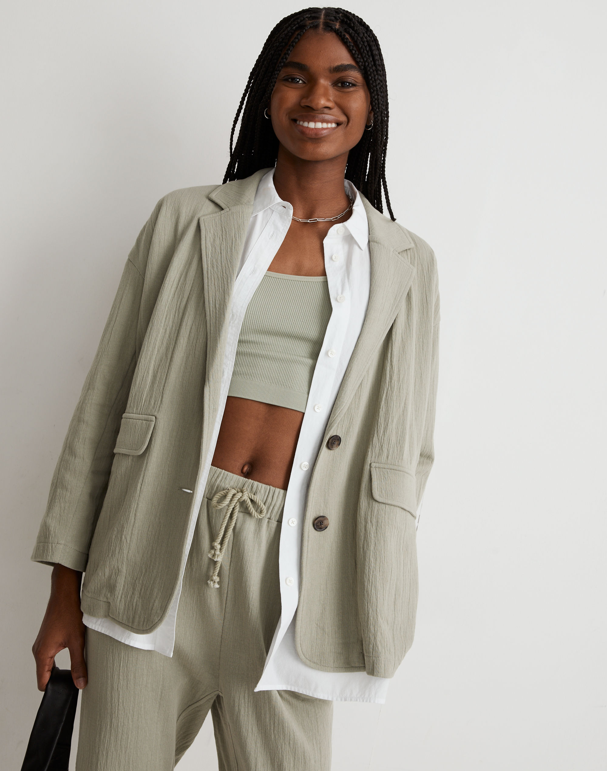 Rumpled Terry Blazer | Madewell