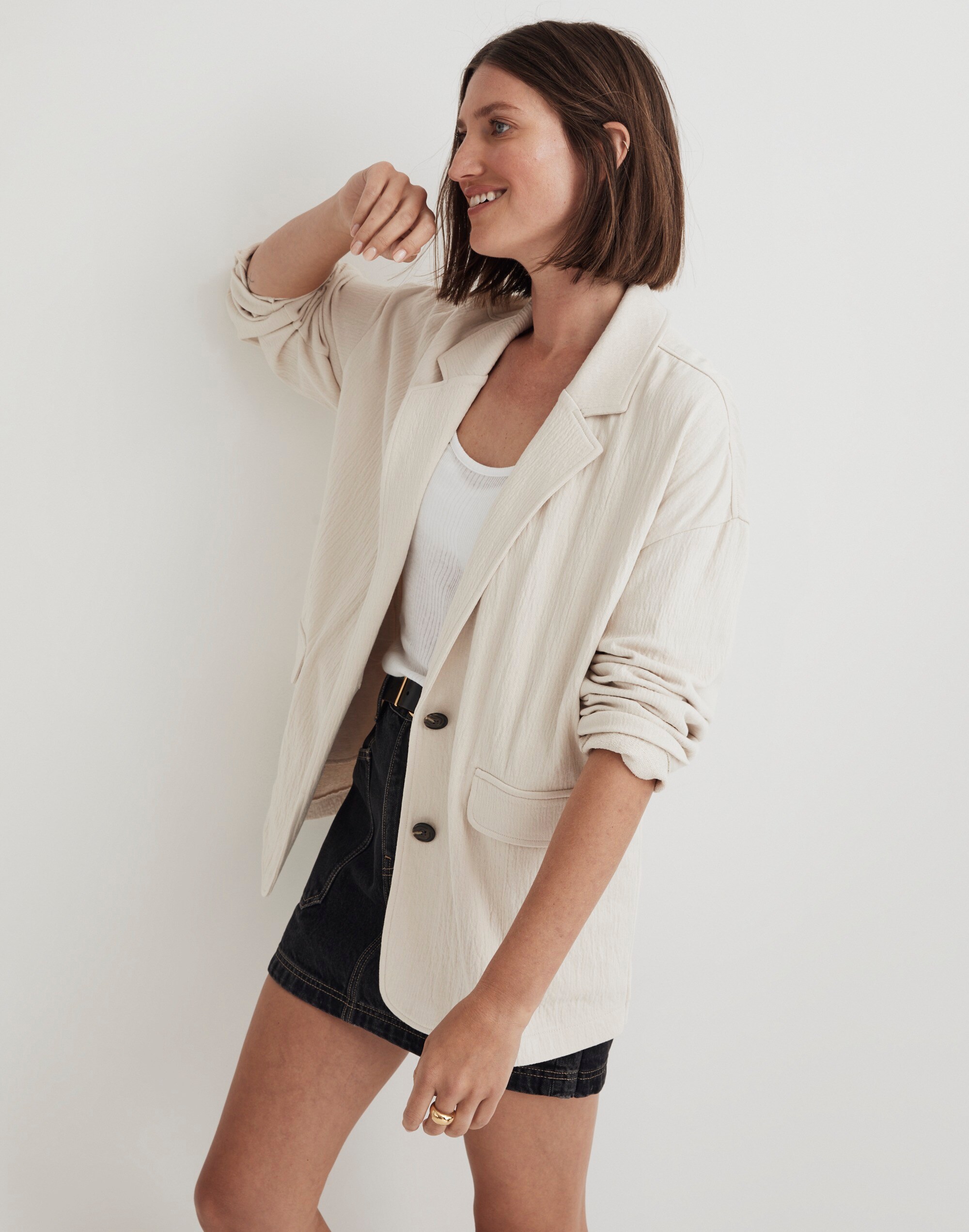 Rumpled Terry Blazer