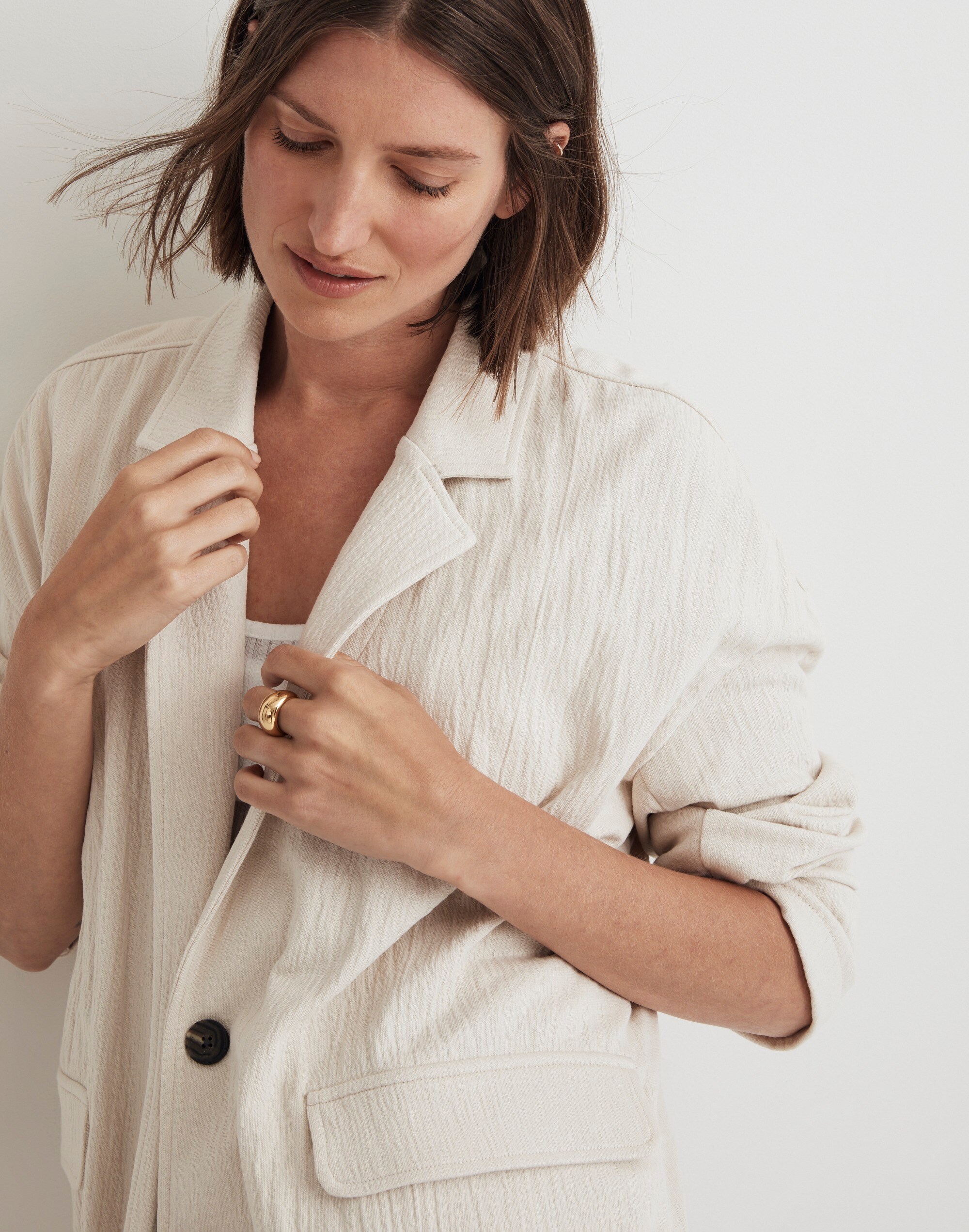 Rumpled Terry Blazer