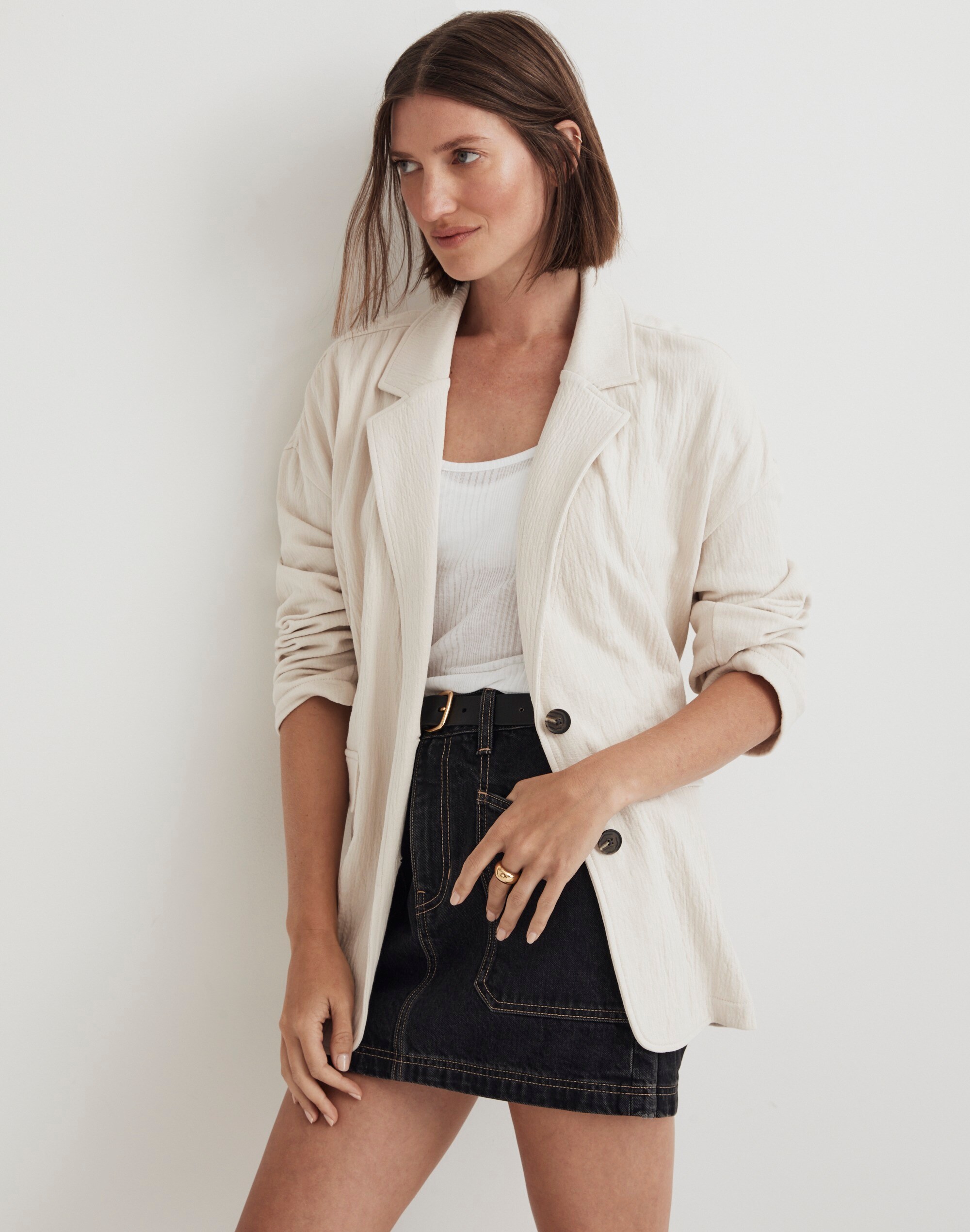 Rumpled Terry Blazer