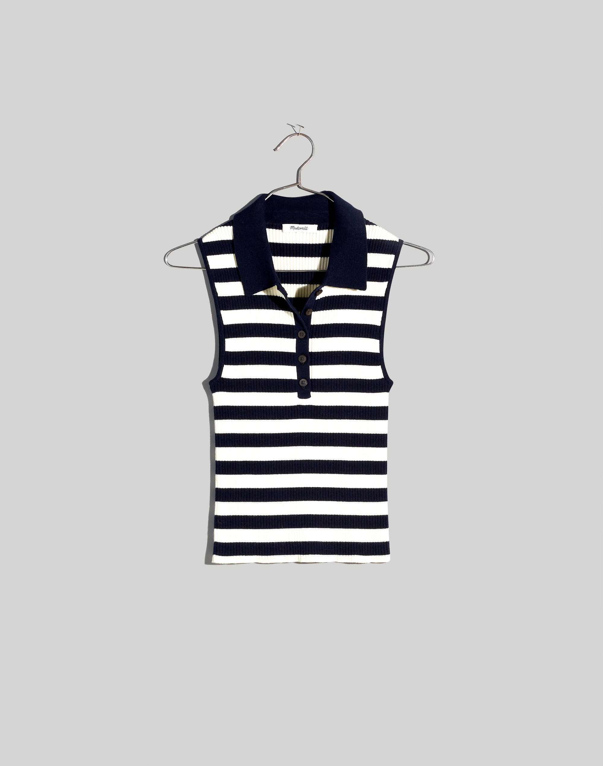Owen Polo Sweater Tank in Stripe