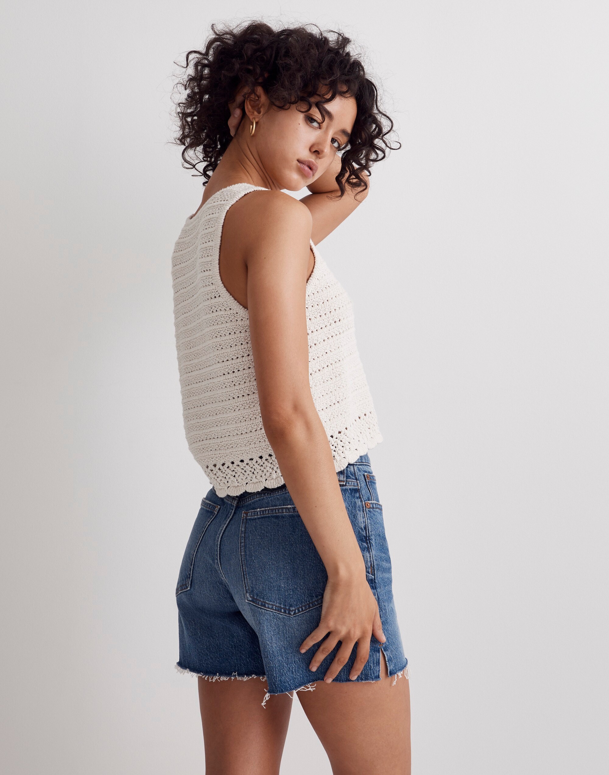 Kellen Crocheted Sweater Tank