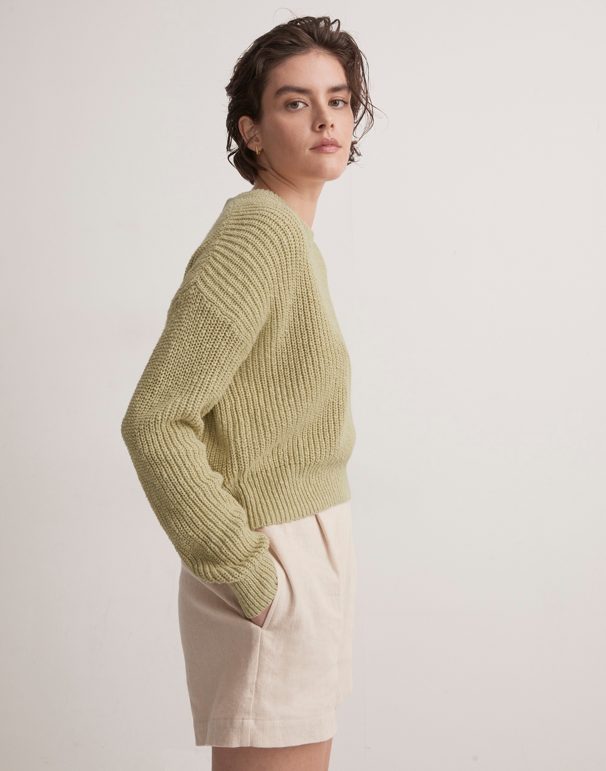 Textural-Knit Pullover Sweater Alternate Image 1