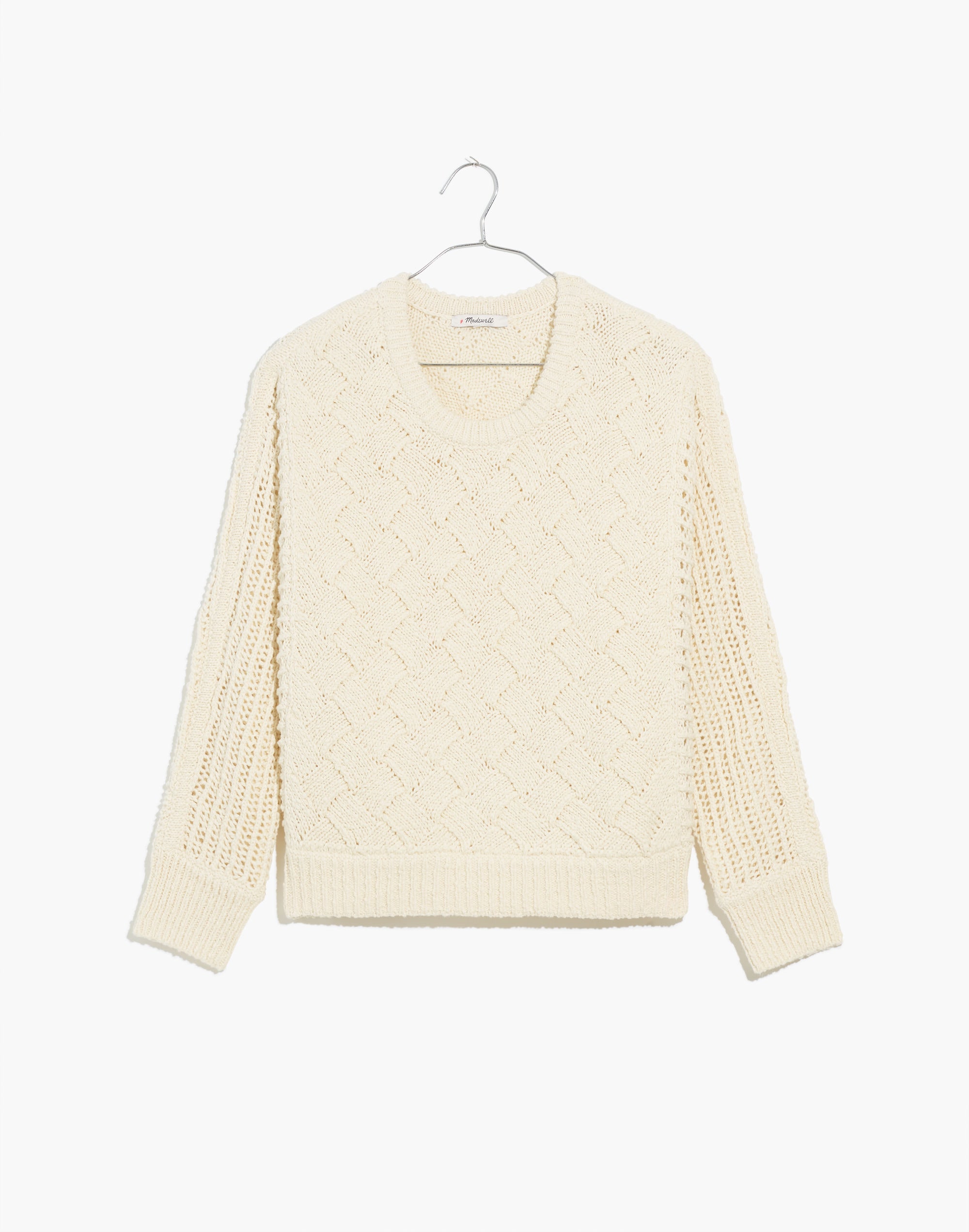 Macomb Open-Stitch Pullover Sweater