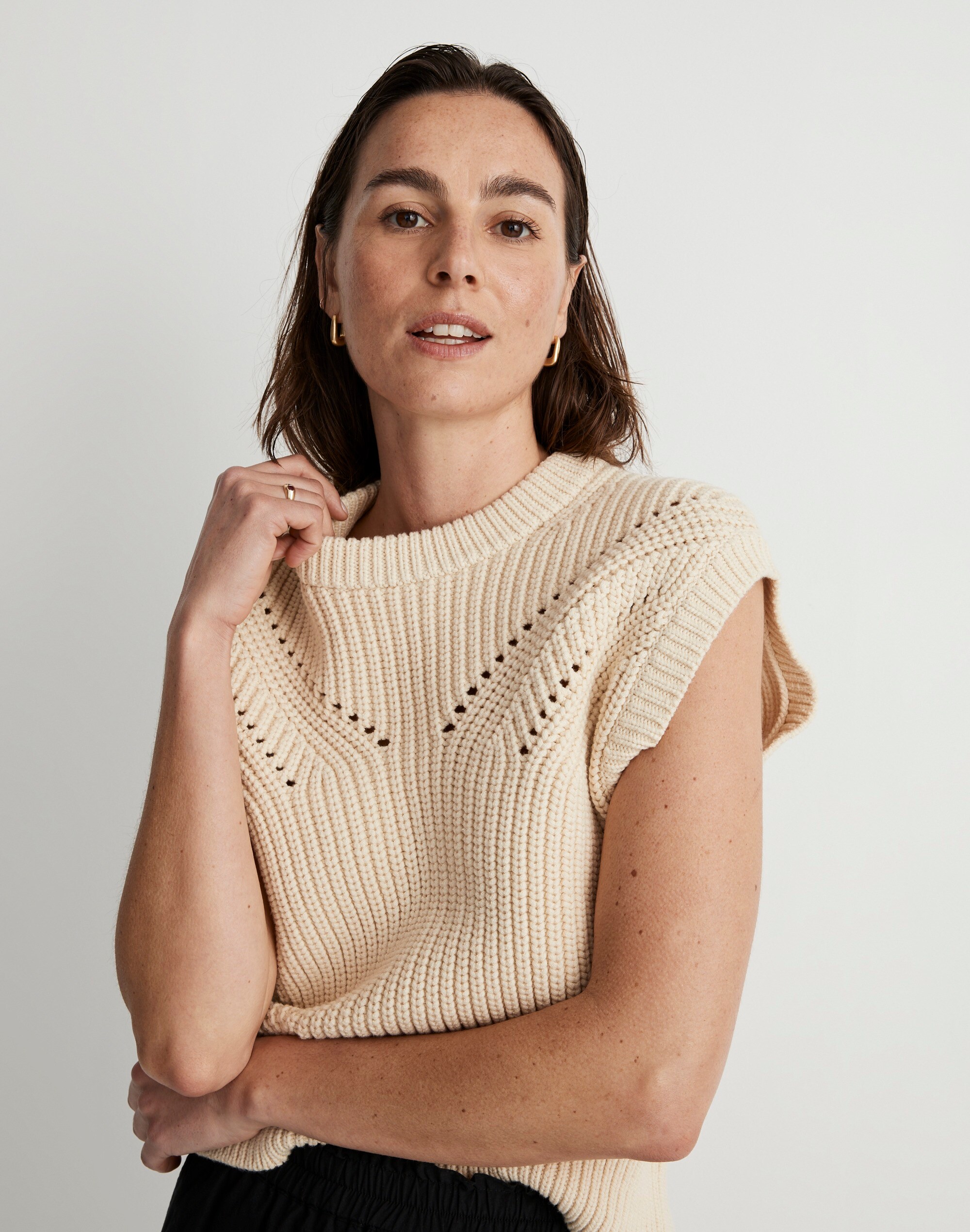 Mariella Pointelle Sweater Tee
