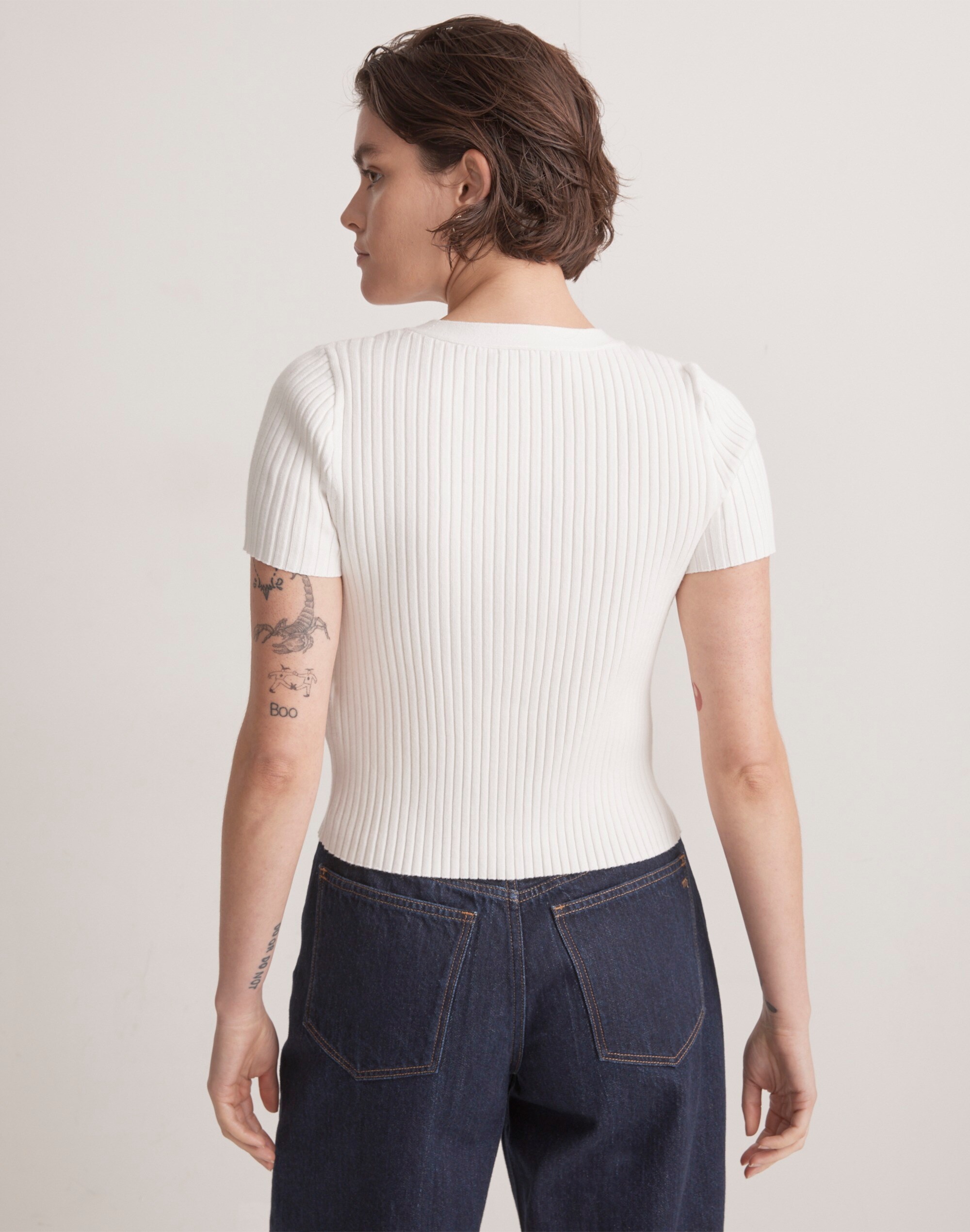 Bray Ribbed Cardigan Sweater